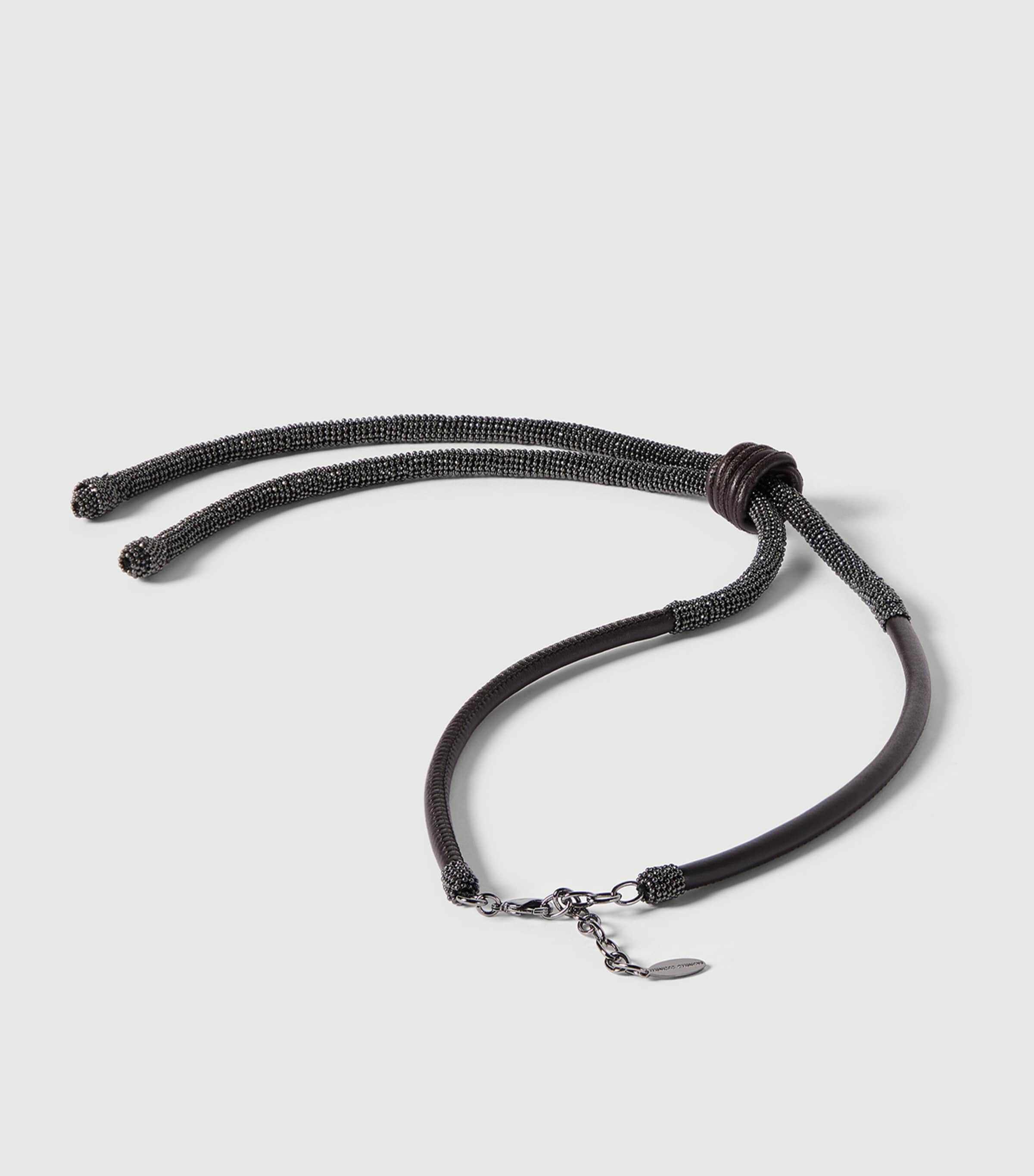Brunello Cucinelli Leather Bolo Tie Image 3