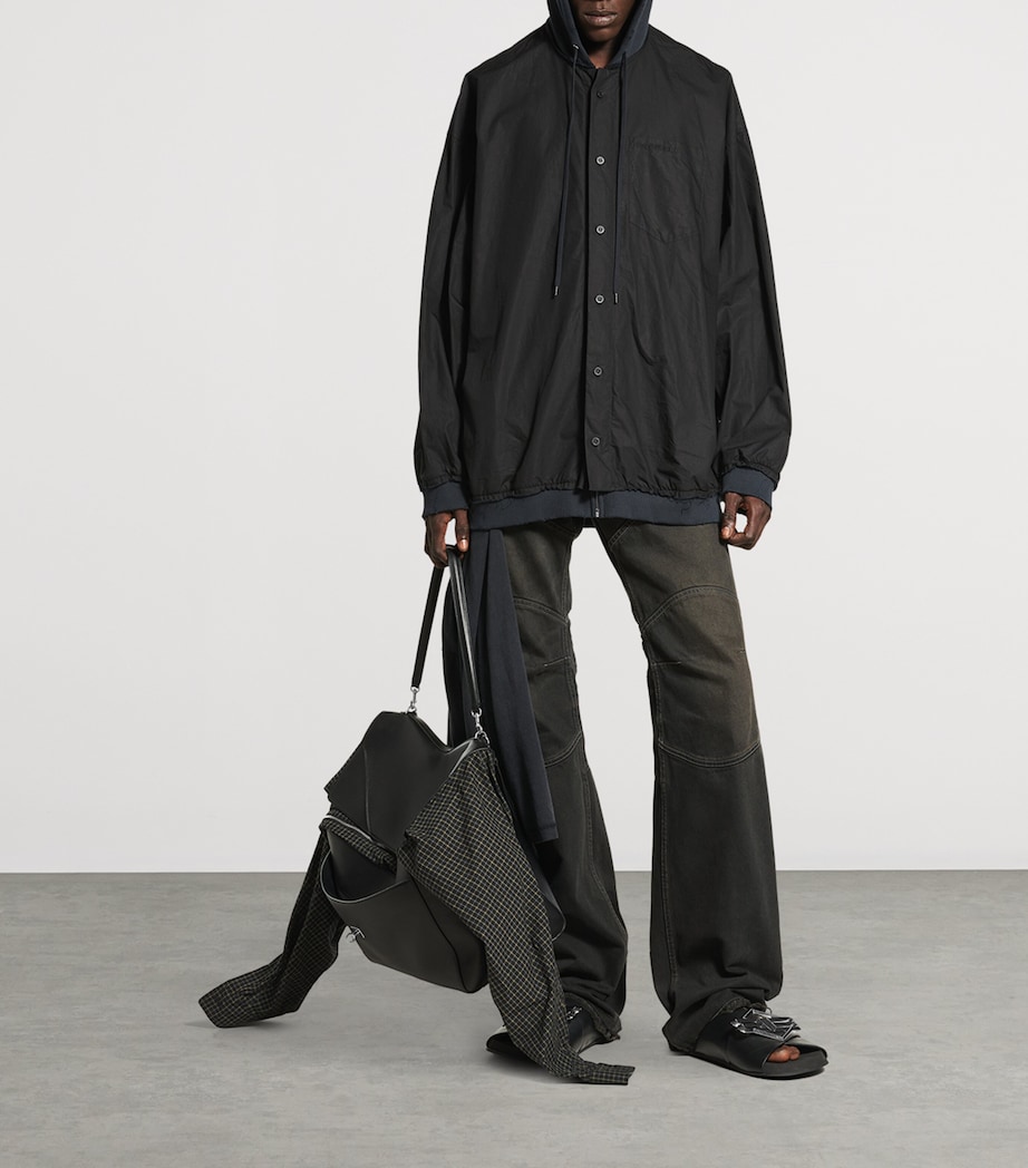 Hooded Distressed Shirt 1000 Image 4