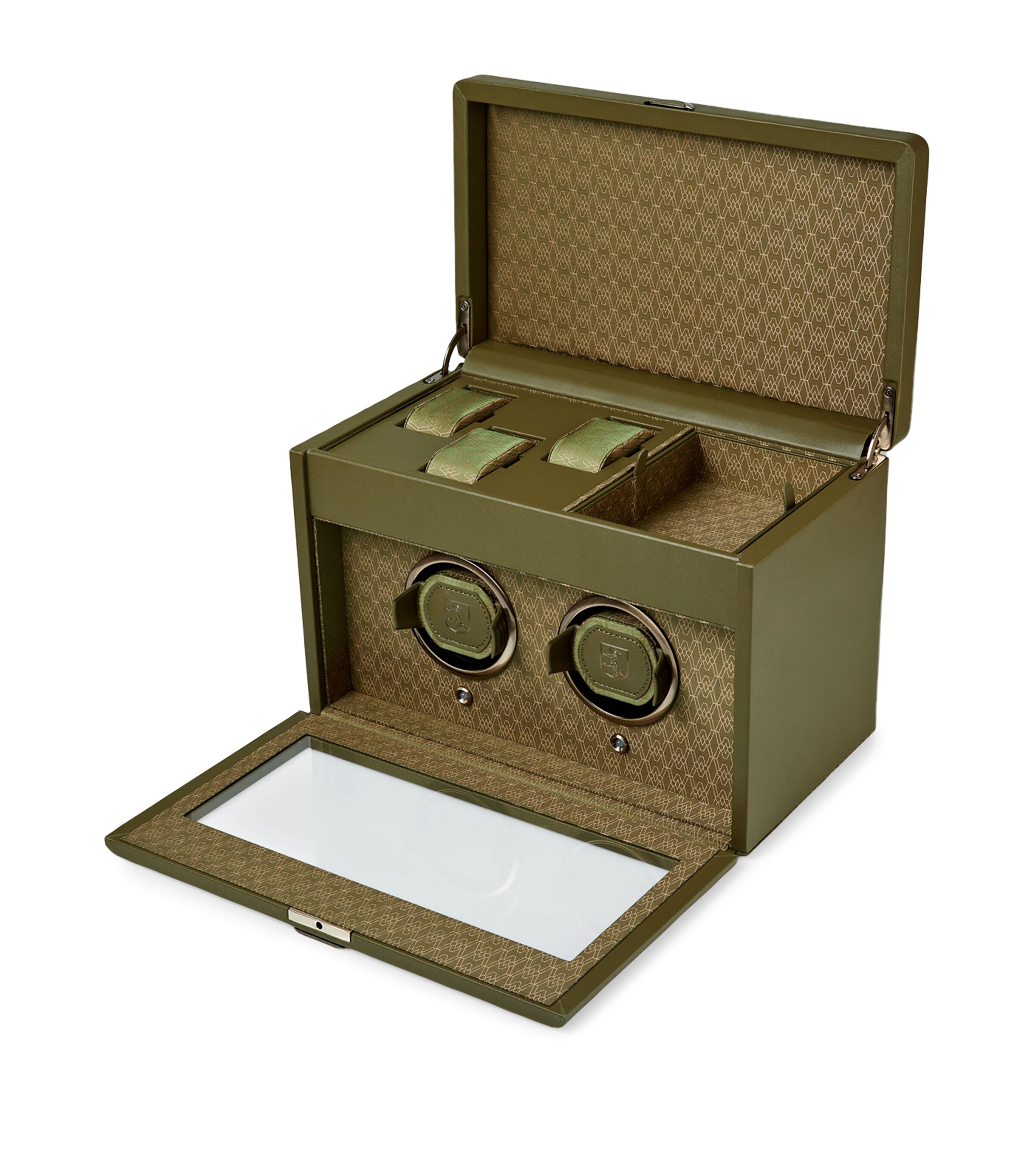 Earth Double Watch Winder OLIVE Image 5