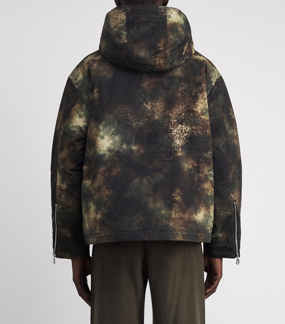 Canvas Camo Print Cropped Parka Jacket DIGICAMO Image 4