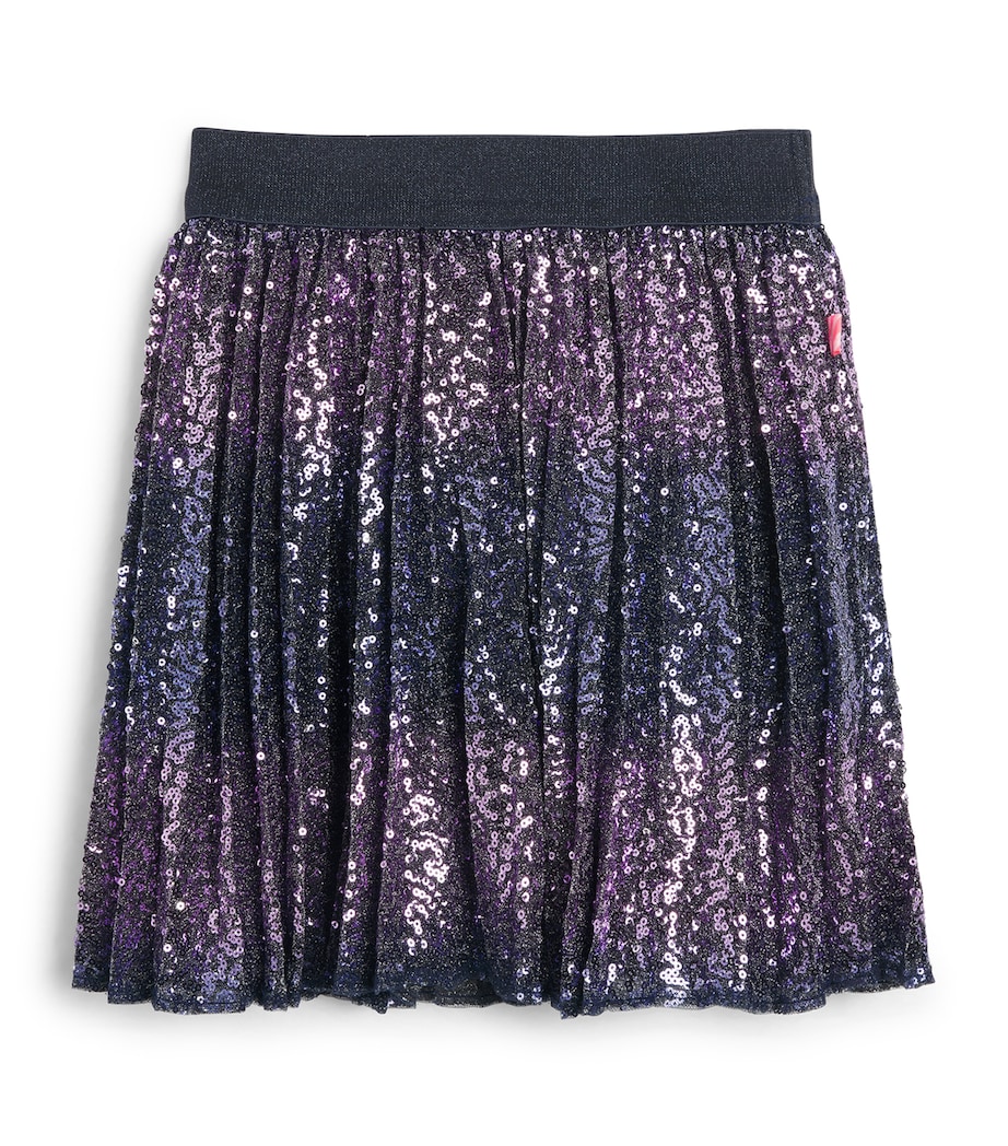 Billieblush Sequin Skirt (4-12 Years) Navy Image 1