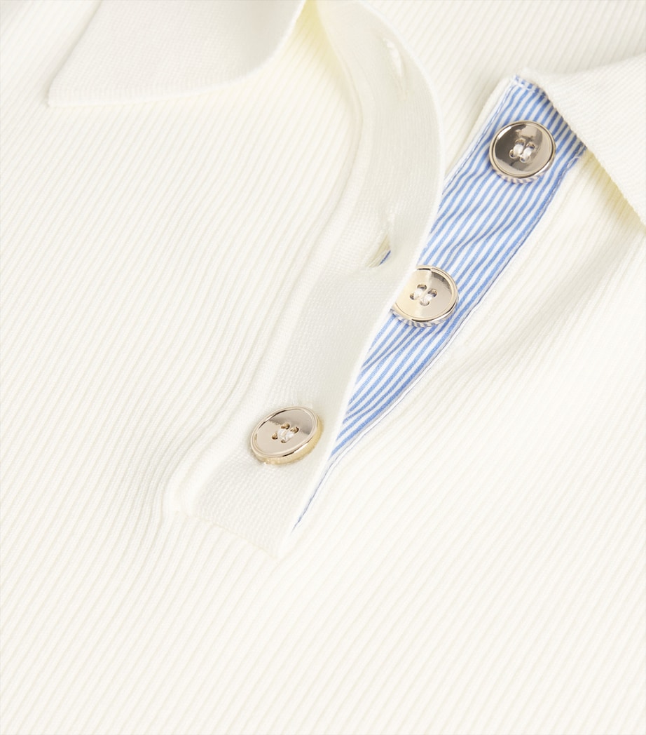 Knitted Polo Shirt ECRU Image 5