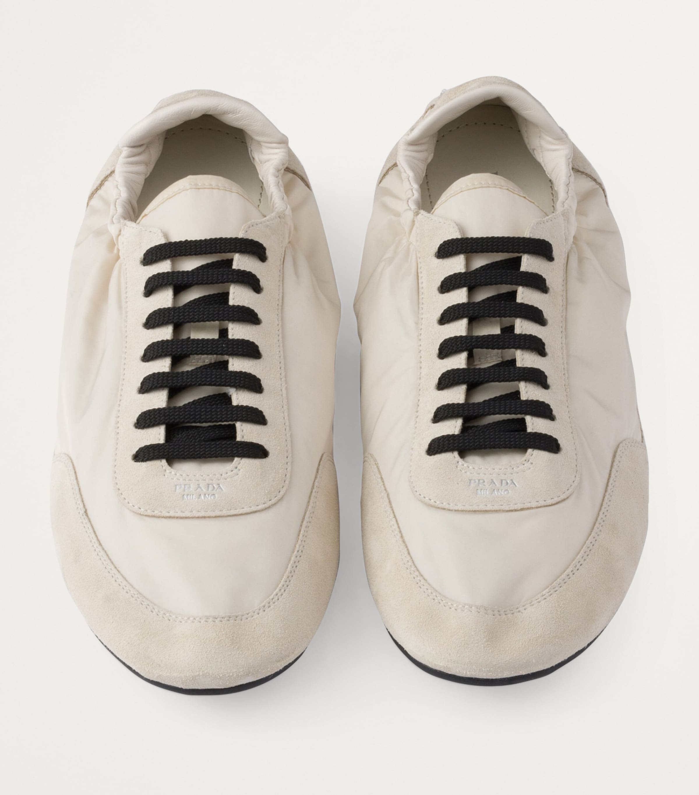 Prada suede and nylon sneakers hotsell