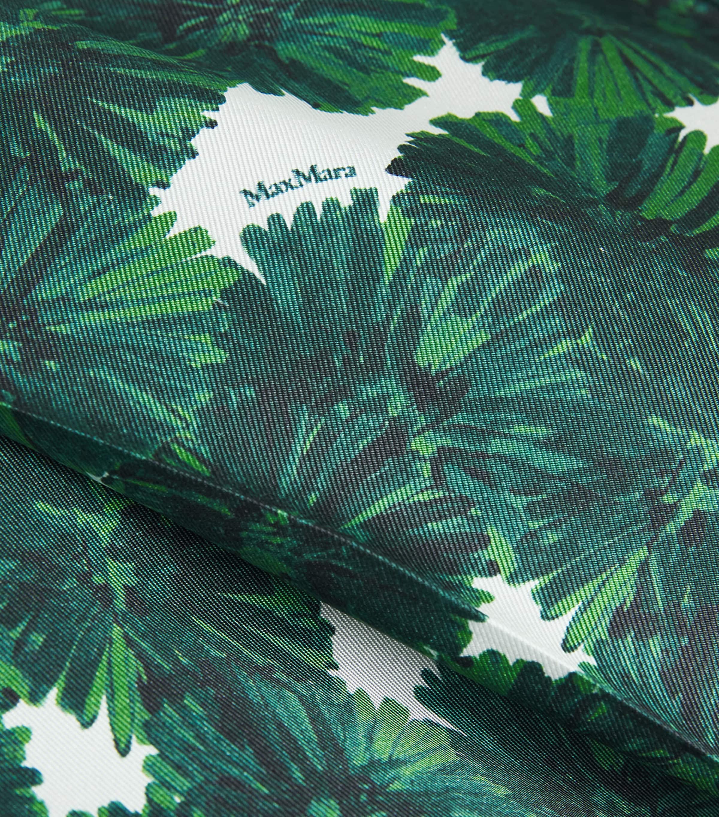 Silk Printed Trousers EMERALD Image 5