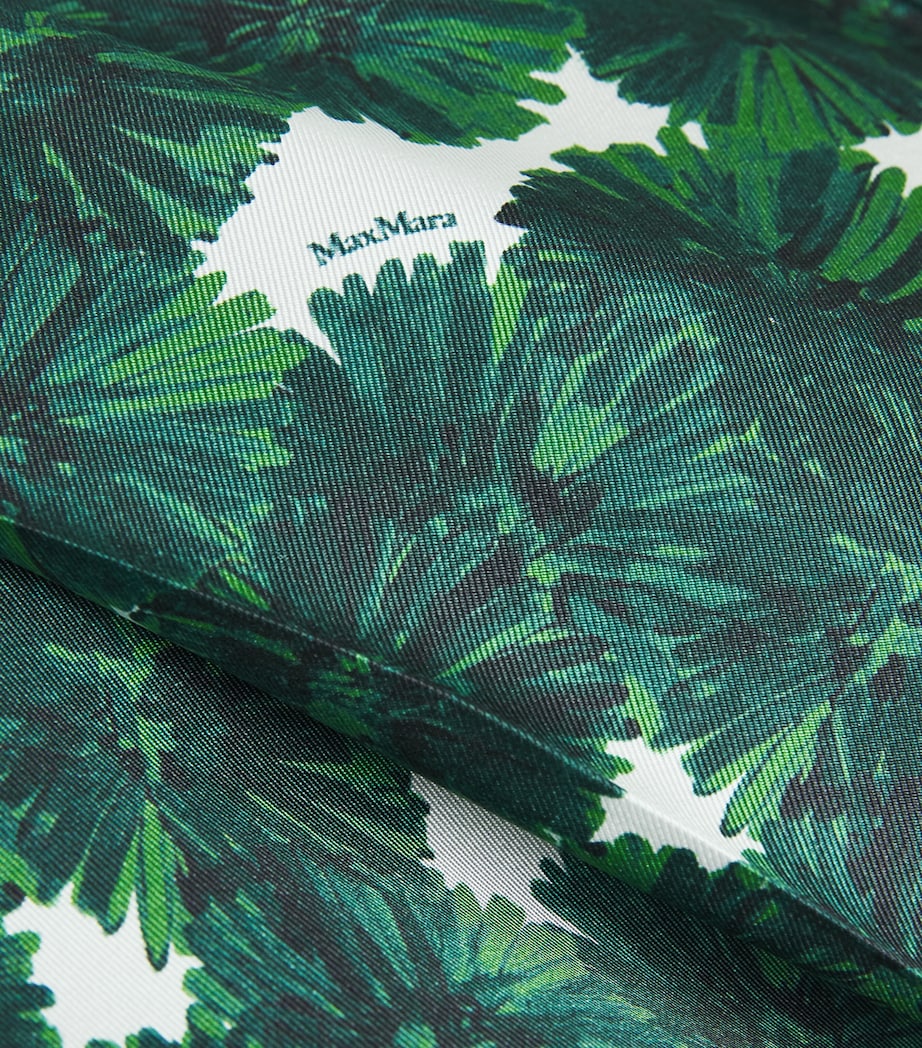 Silk Printed Trousers EMERALD Image 5