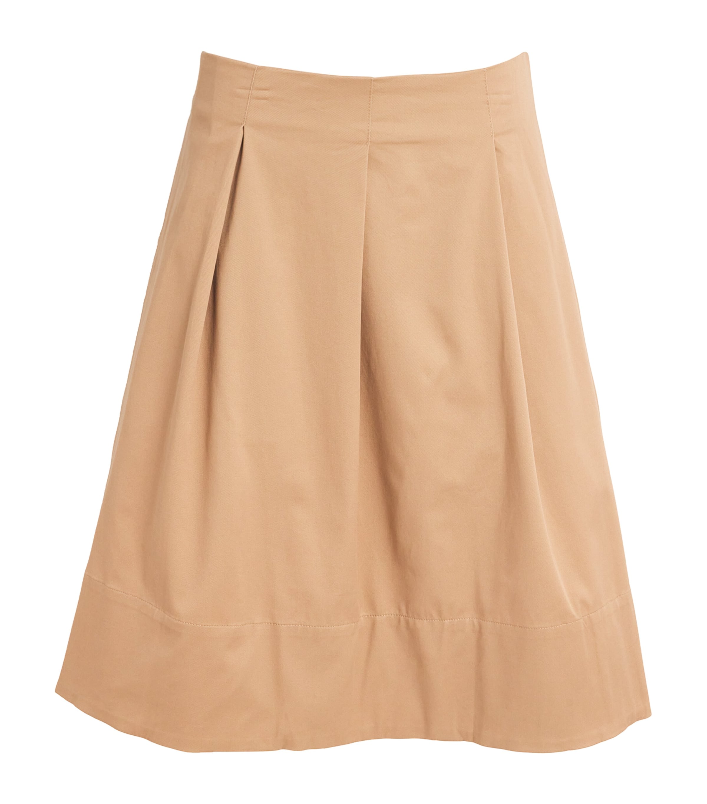 Staud London Midi Skirt In Brown