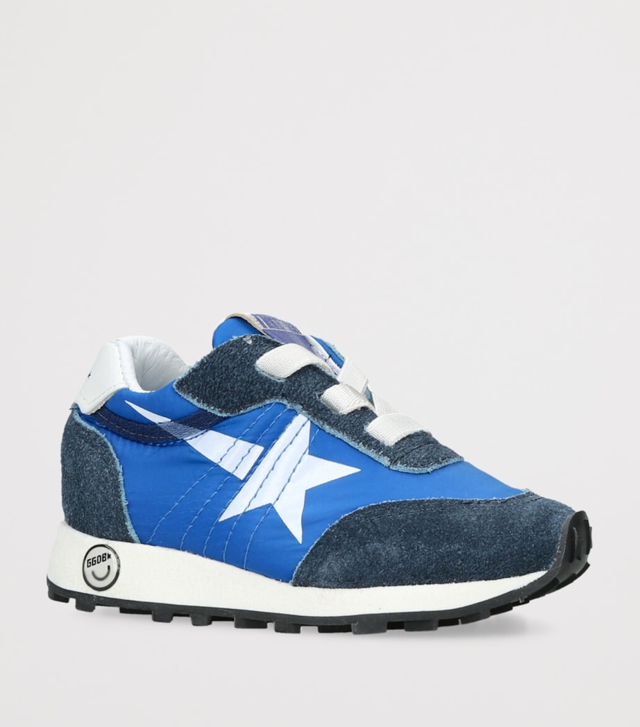 Golden Goose Leather Marathon Sneakers Blue/dark Image 3