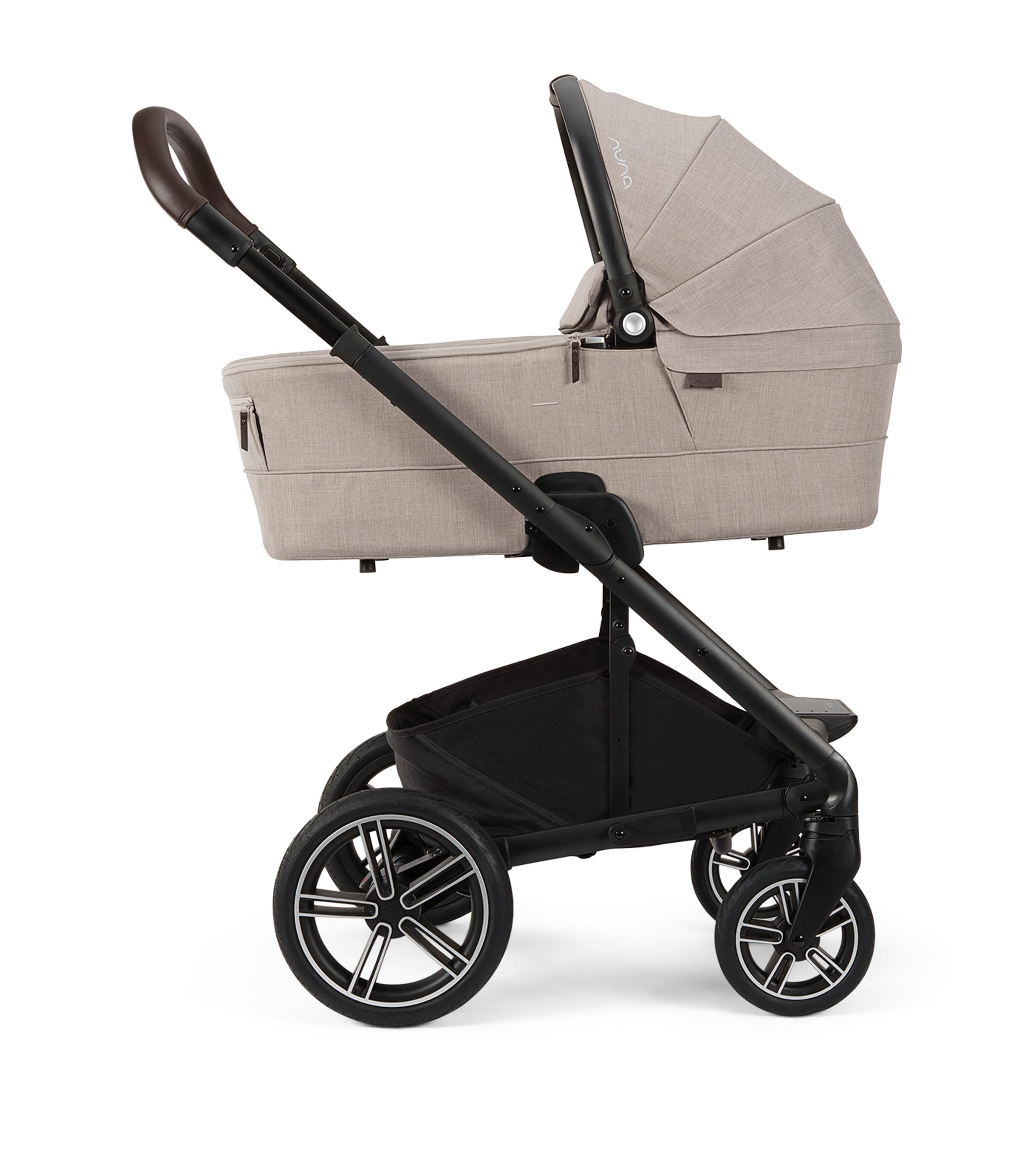 Nuna MIXX Next Stroller and Carry Cot, ARRA Flex Car Seat and BASE Curv Bundle Chateaux Image 13