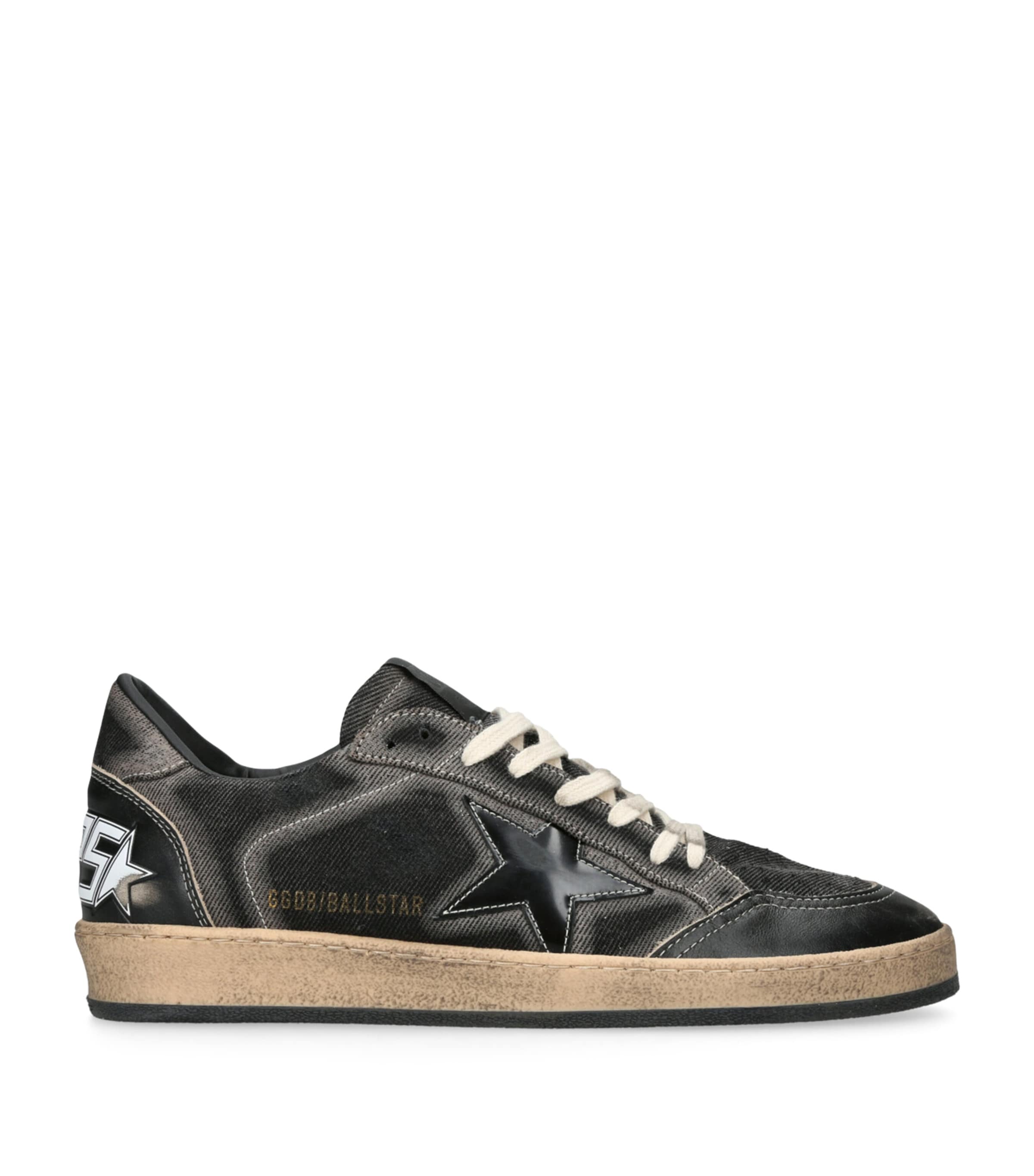 Golden Goose Denim Ball Star Sneakers Black Image 1