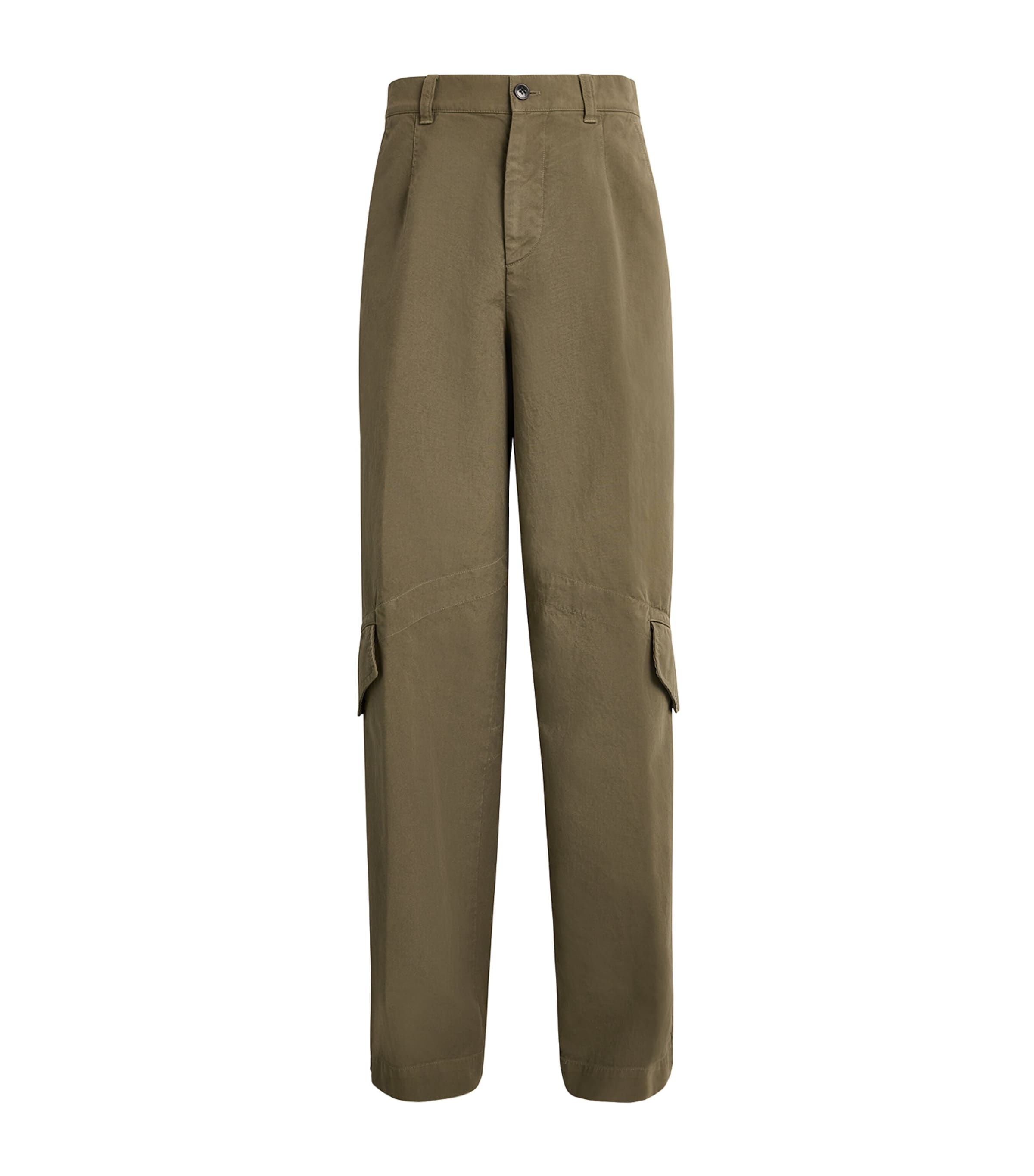 DRIES VAN NOTEN Wide-Leg Paxford Cargo Trousers | Harrods US