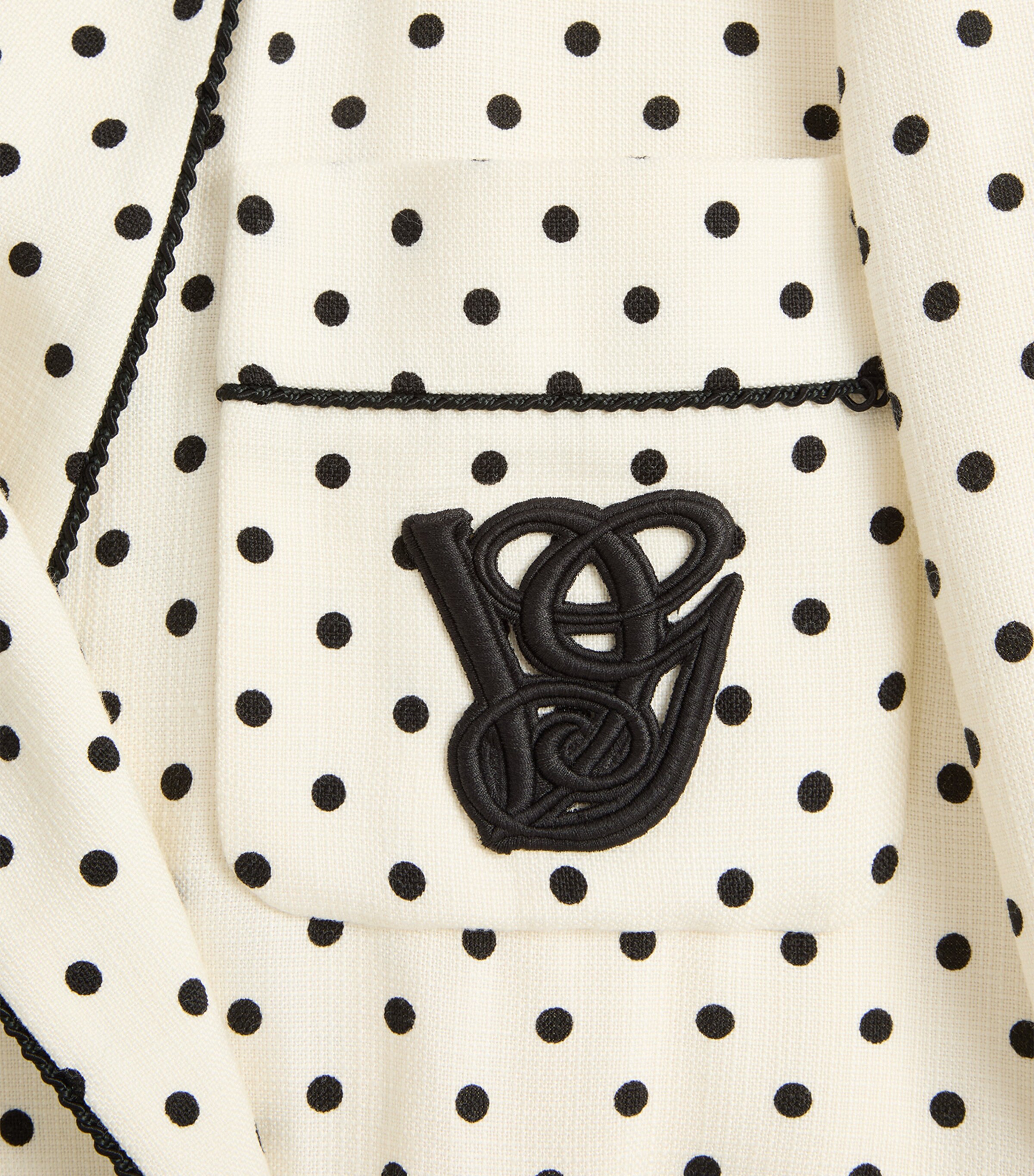 Embroidered Polka Dot Jacket R8E Image 7