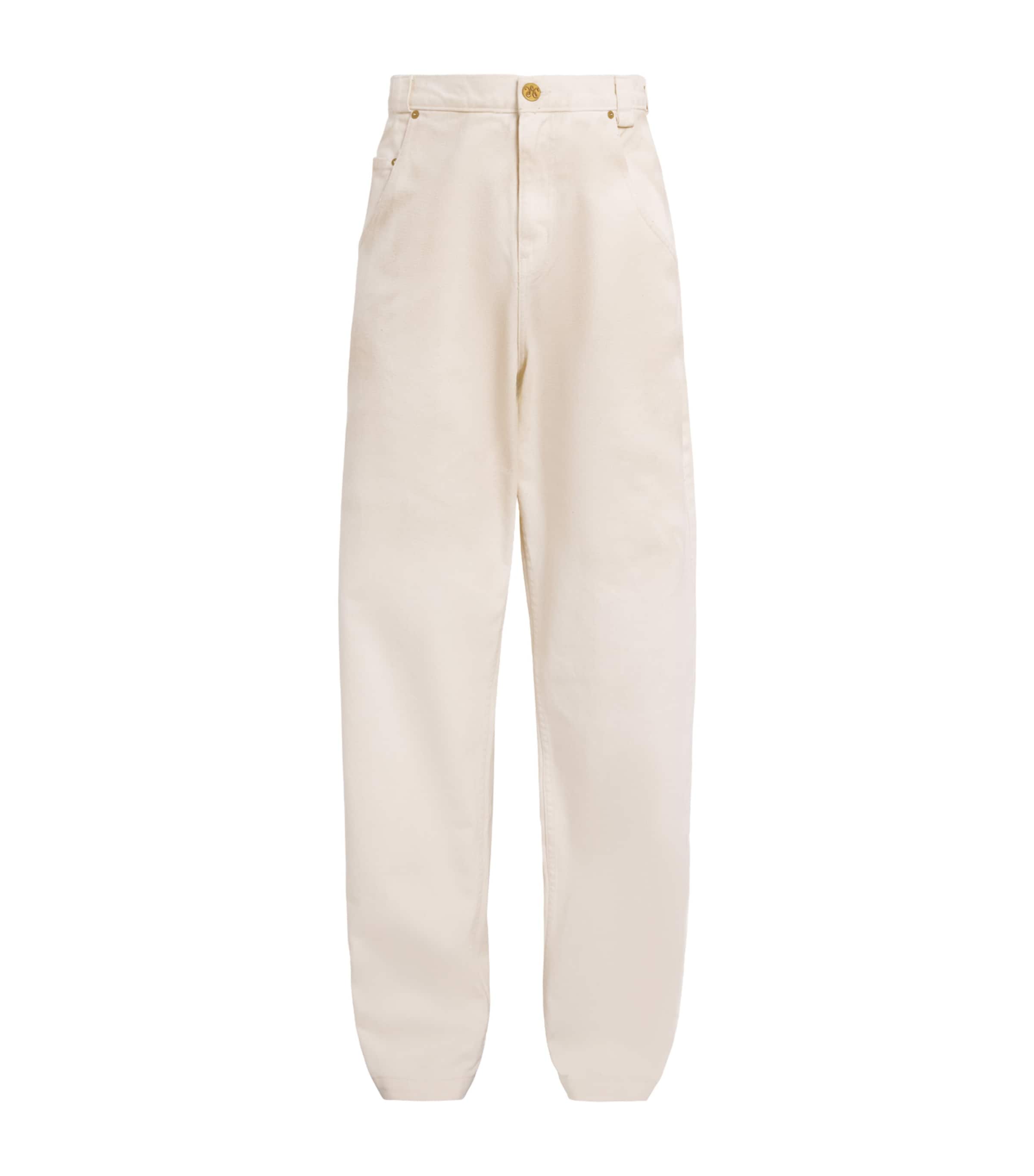 Willy Chavarria Mens Bad Boy Wide-Leg Jeans Masa Image 1