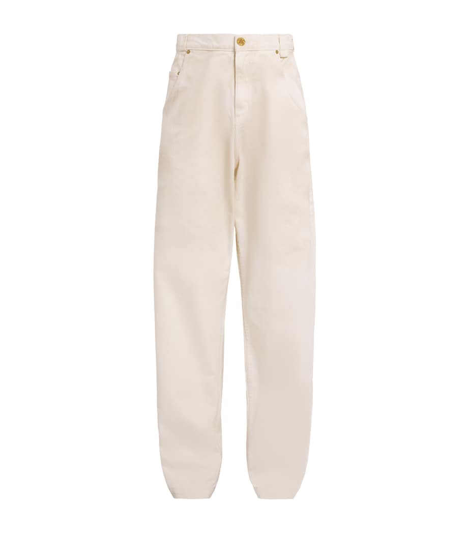 Willy Chavarria Mens Bad Boy Wide-Leg Jeans Masa Image 1