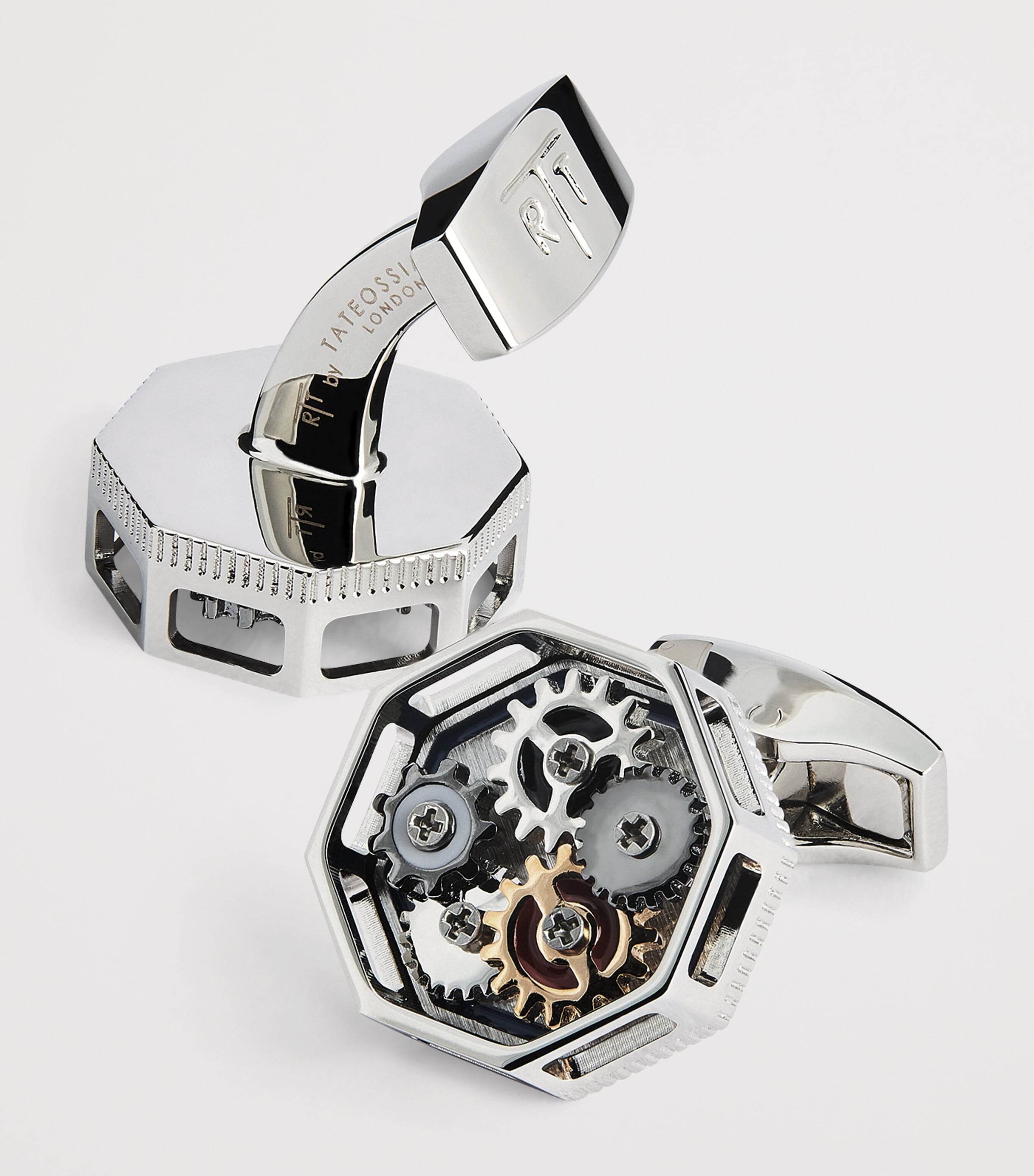 Palladium Octo Gear Cufflinks NAVY Image 5
