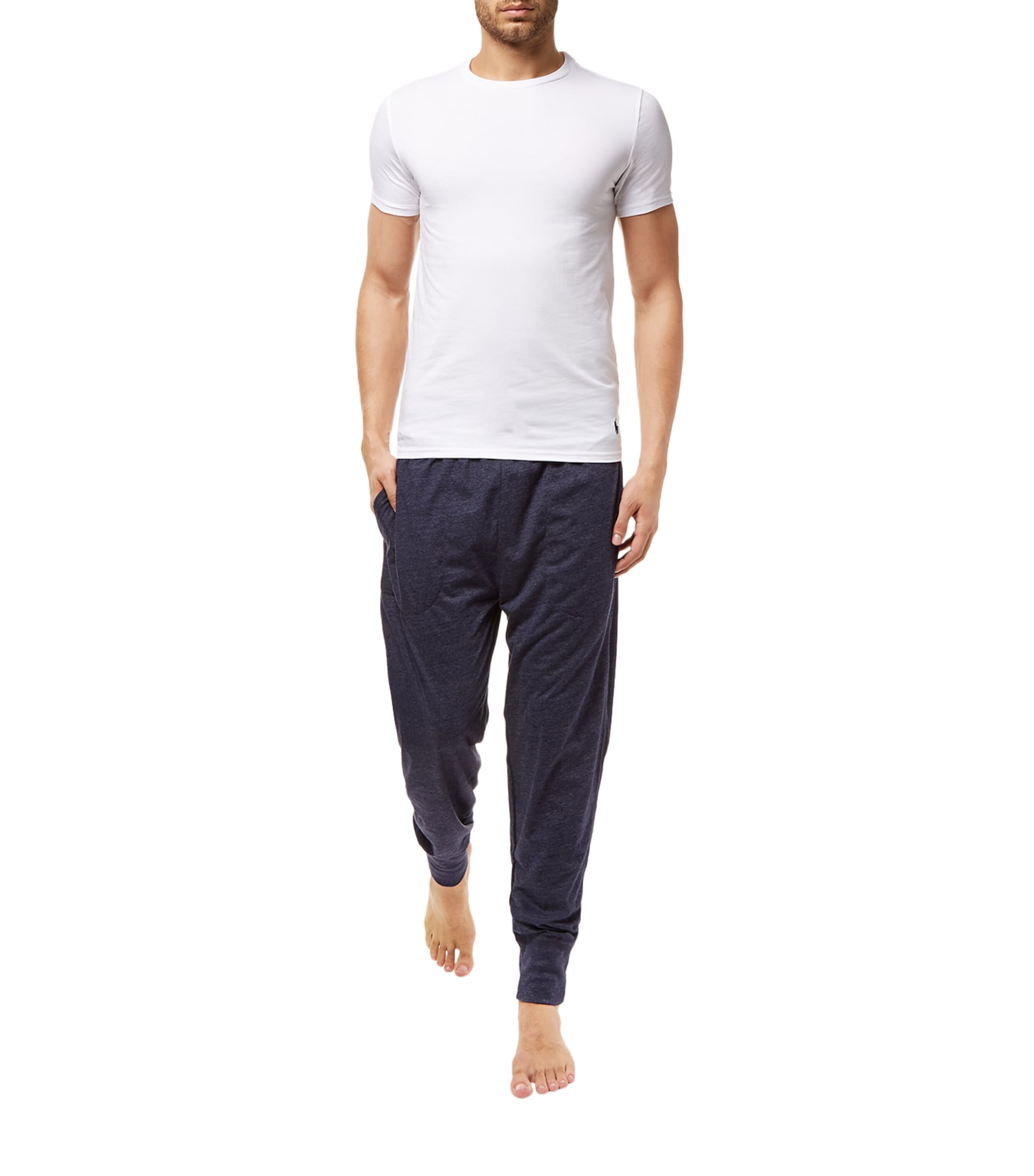 Polo Ralph Lauren Mens Stretch Cotton T-Shirt (Set Of 2) White Image 2