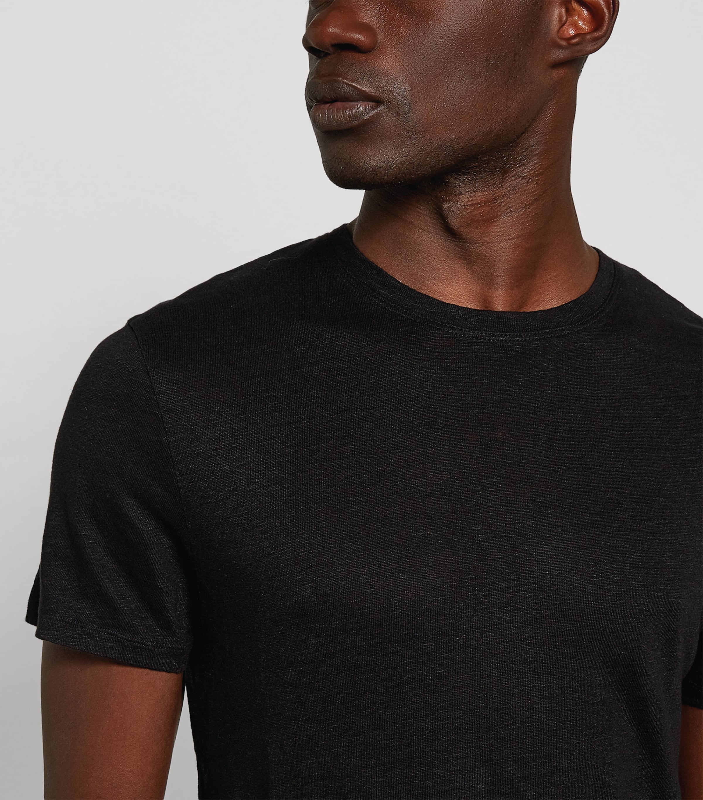 Linen T-Shirt NOIR Image 4