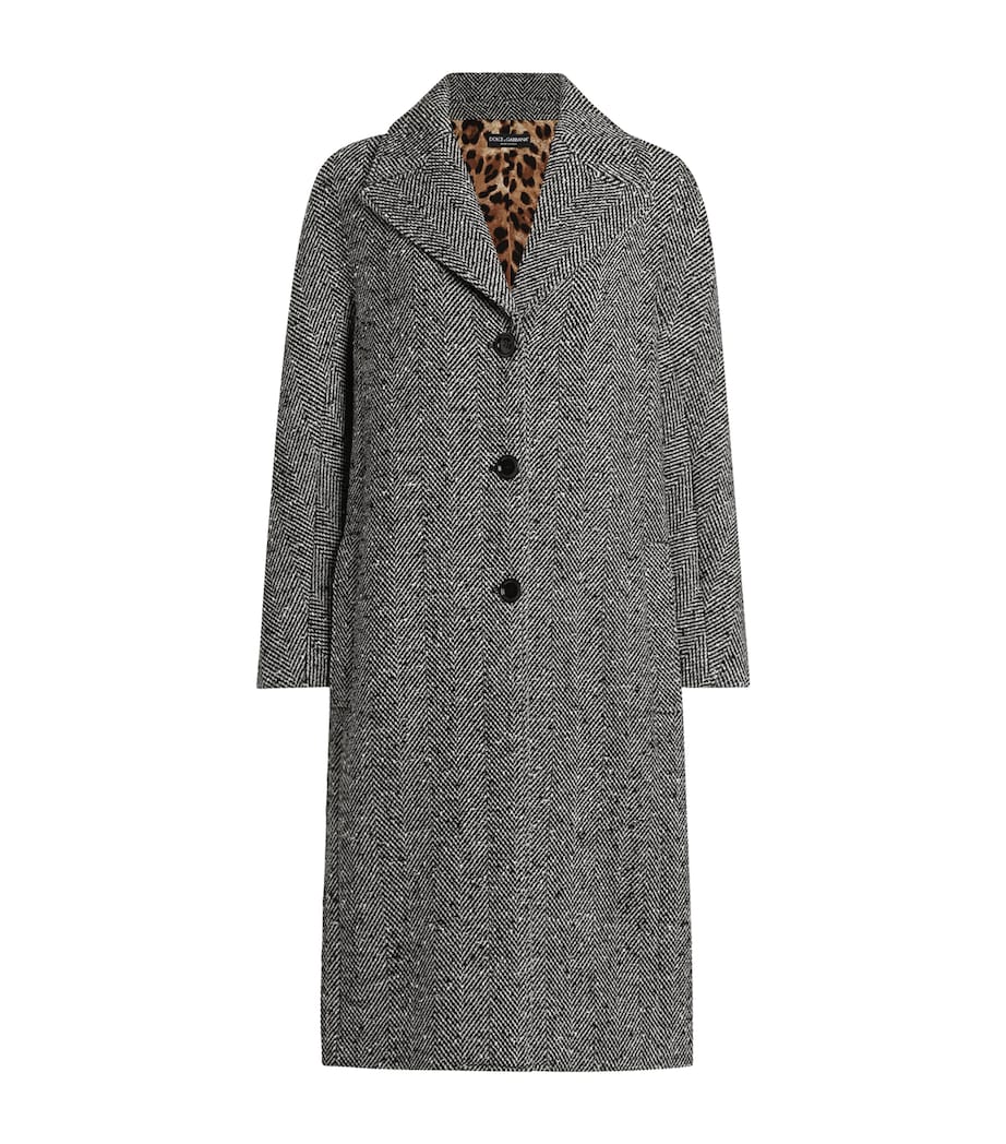 Virgin Wool Herringbone Overcoat S8030-FANTASY (NOT P Image 1