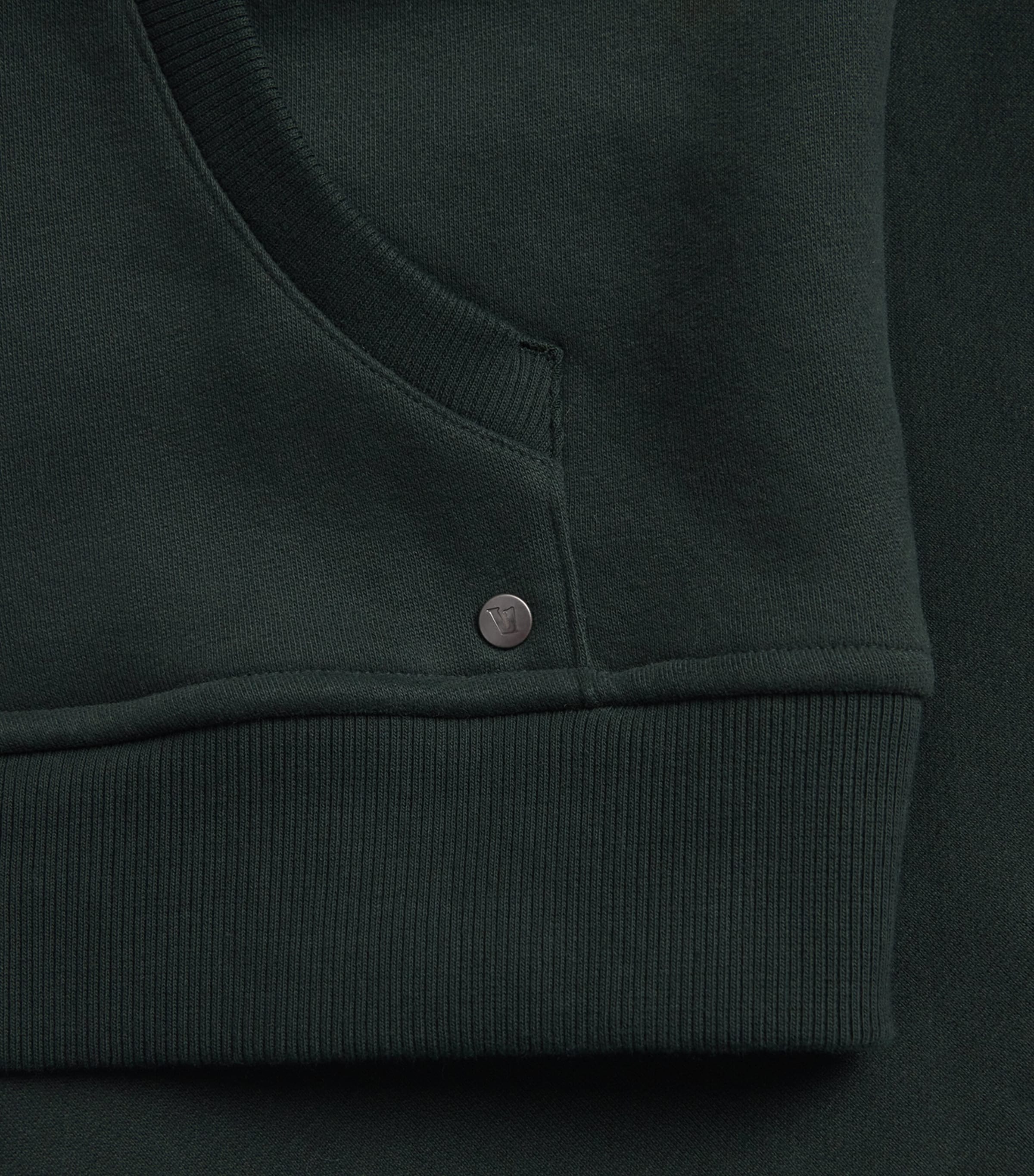 Organic Cotton-Blend Seaside Hoodie EVERGREEN-EVG Image 5