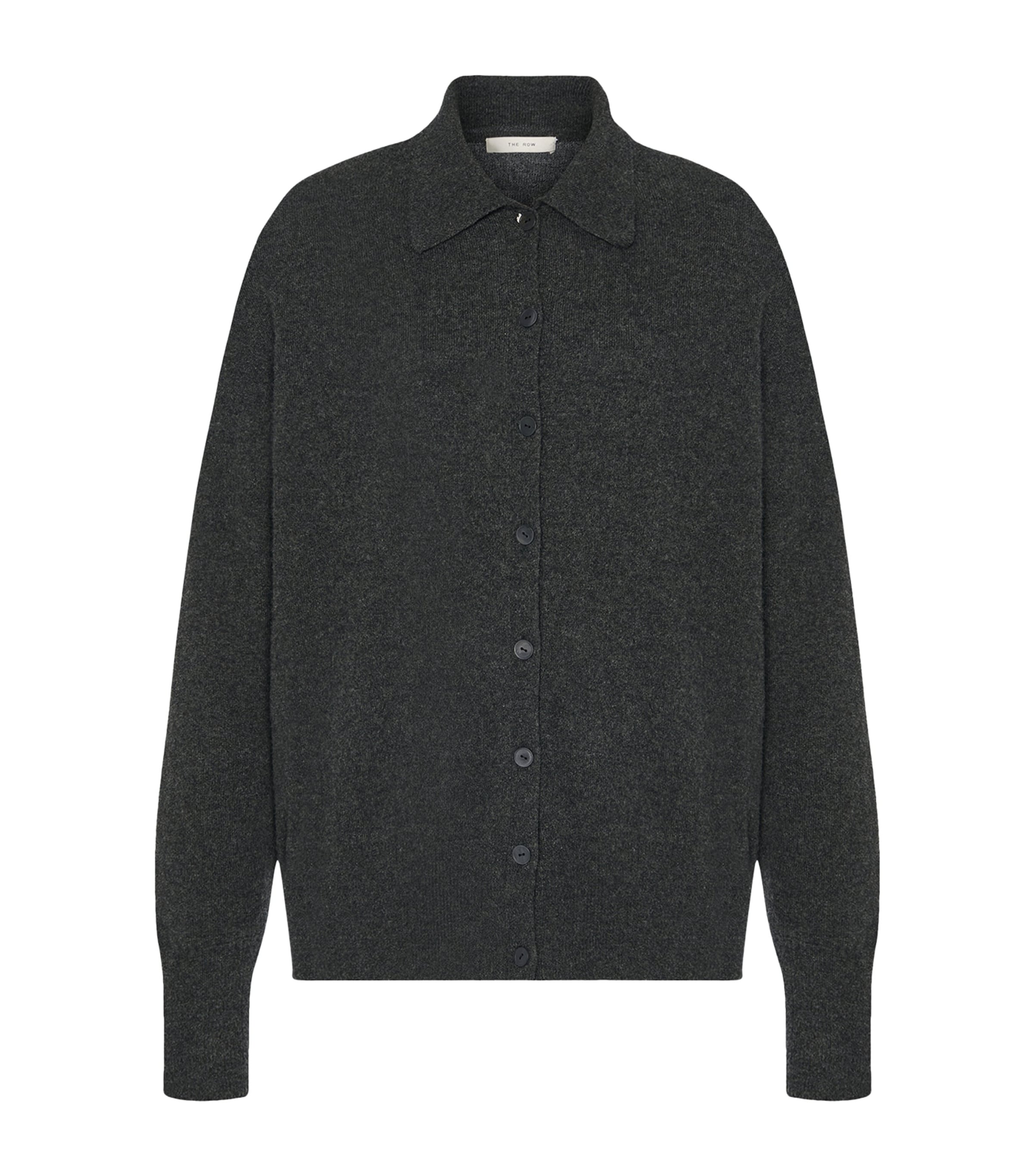 The Row Lillia Cashmere Cardigan In Black