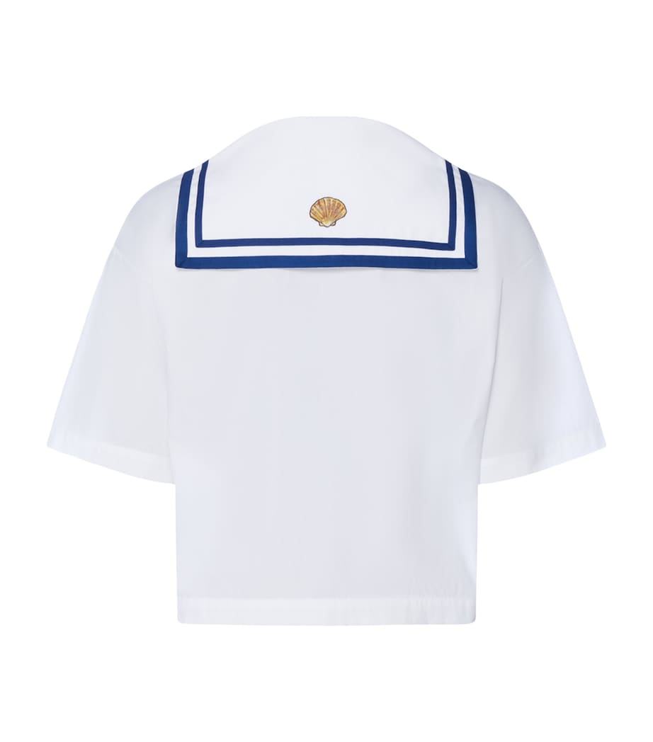 Hanro Womens x Charlotte Adam Cotton Blouse White Image 5