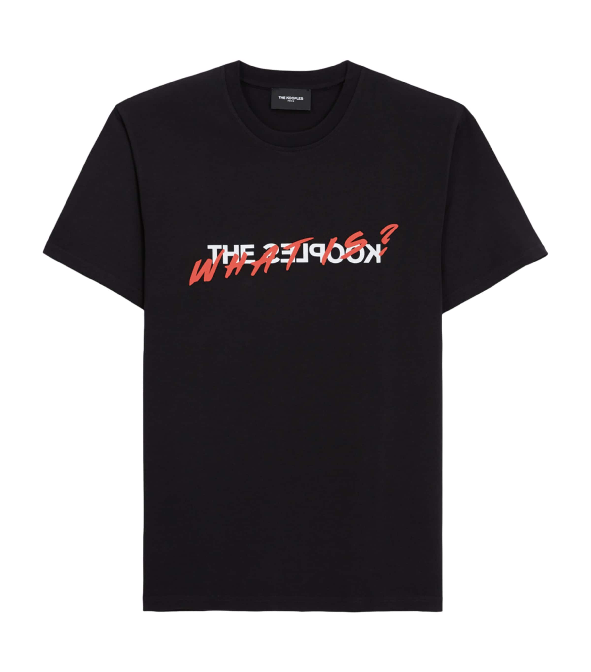 The Kooples Logo T-shirt In Black