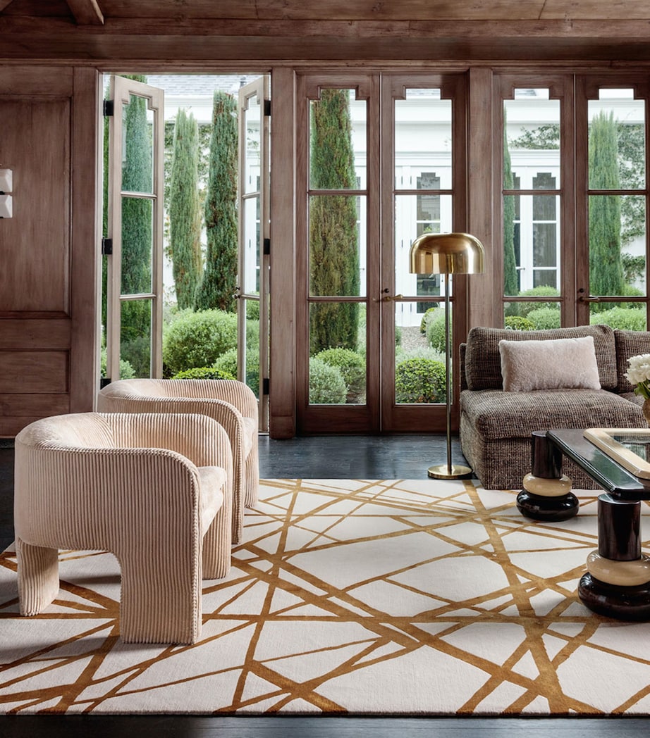 x Kelly Wearstler Channels Copper Rug (3.05m x 2.44m) BEIGE Image 2