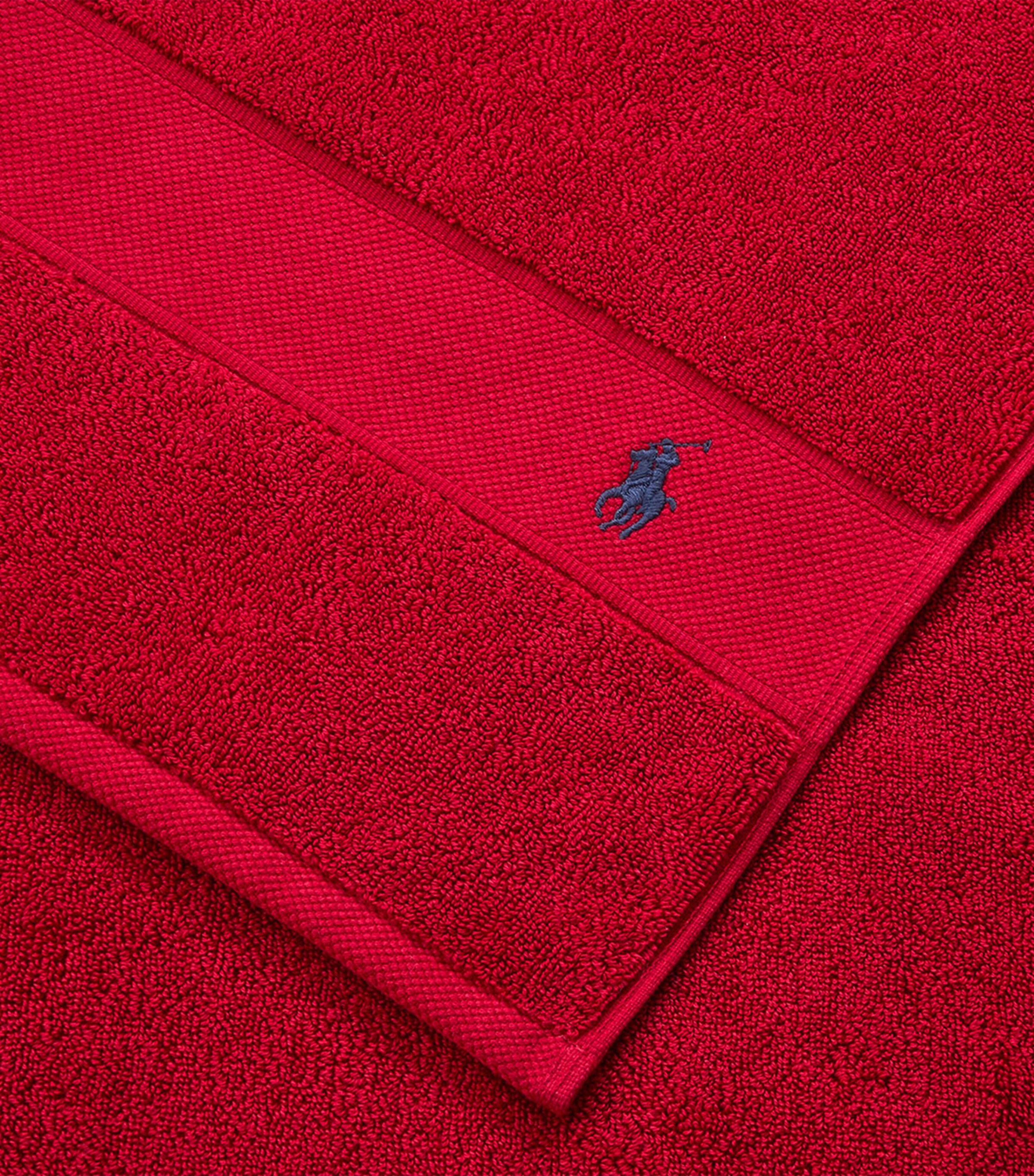 Ralph Lauren Home Polo Player Guest Towel (40cm x 75cm) Red Image 7