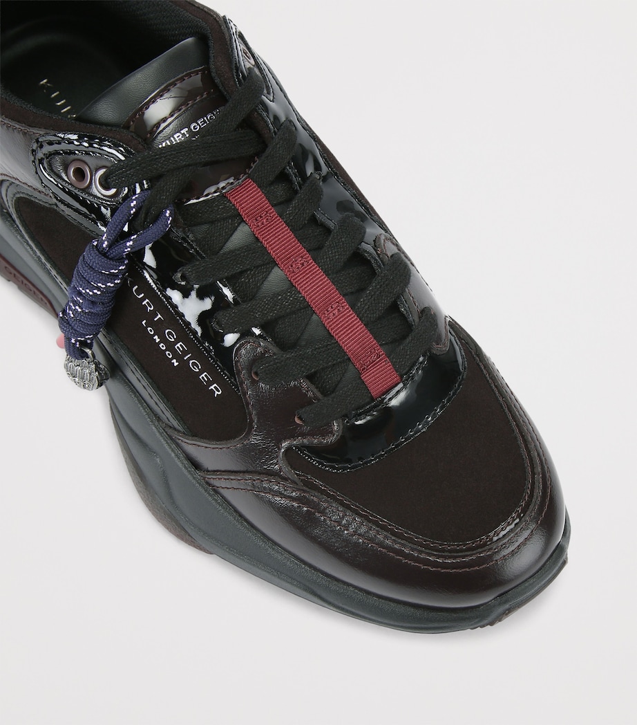 Leather Royston Sneakers DARK BROWN Image 3