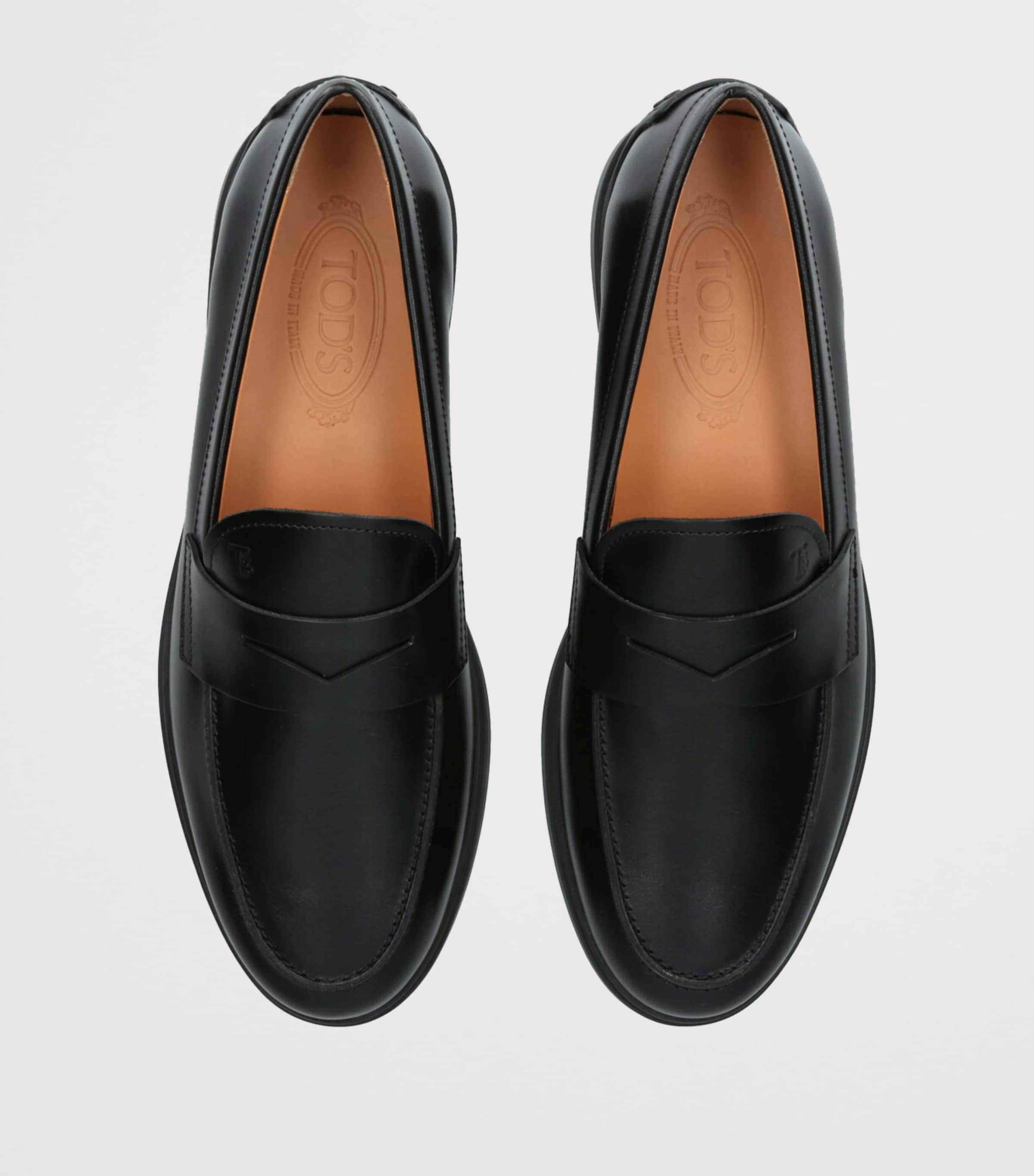 Leather Gomma Loafers BLACK Image 4