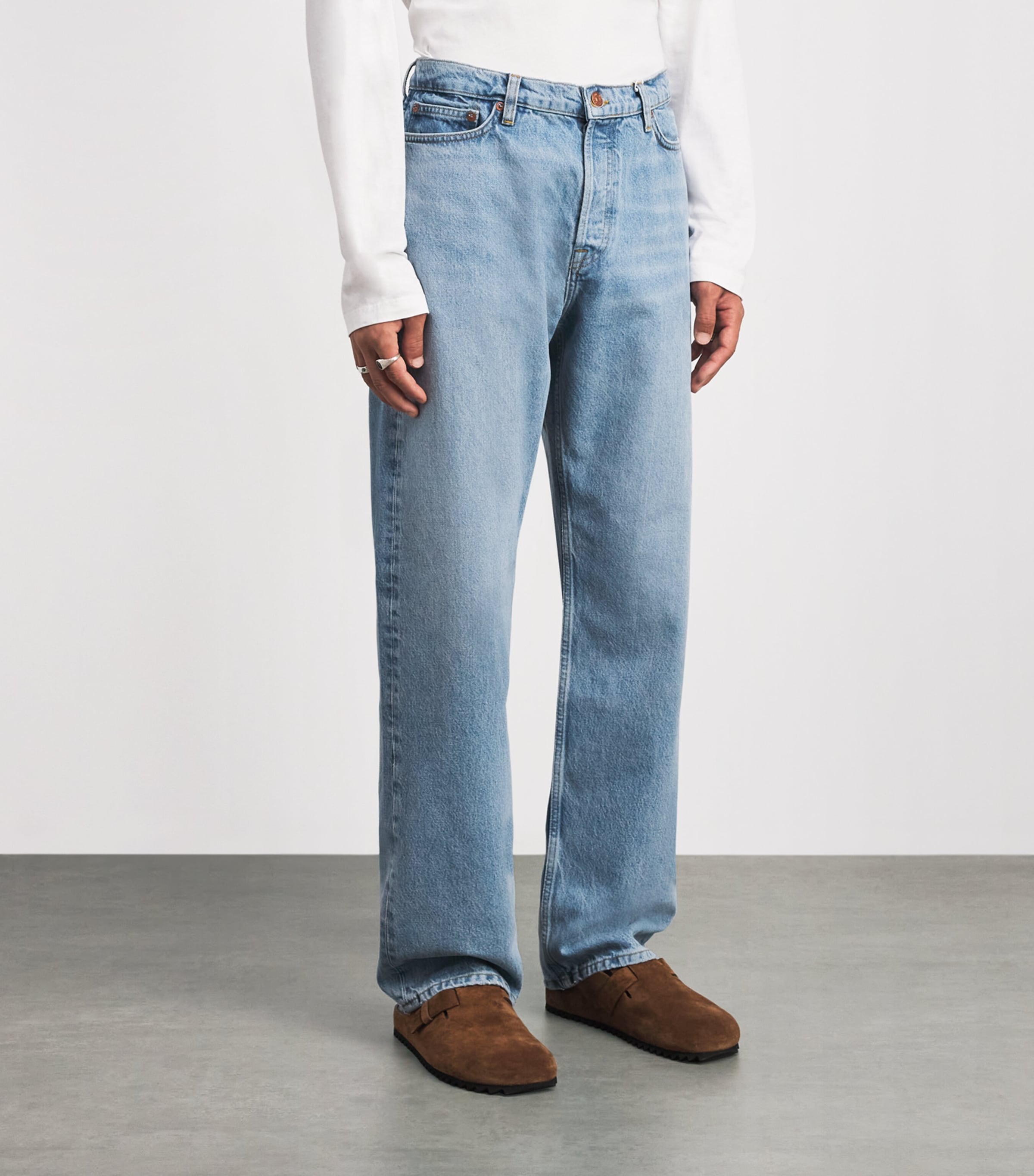 Samsøe Samsøe Mens Eddie Straight Jeans Vintage Legacy Image 4