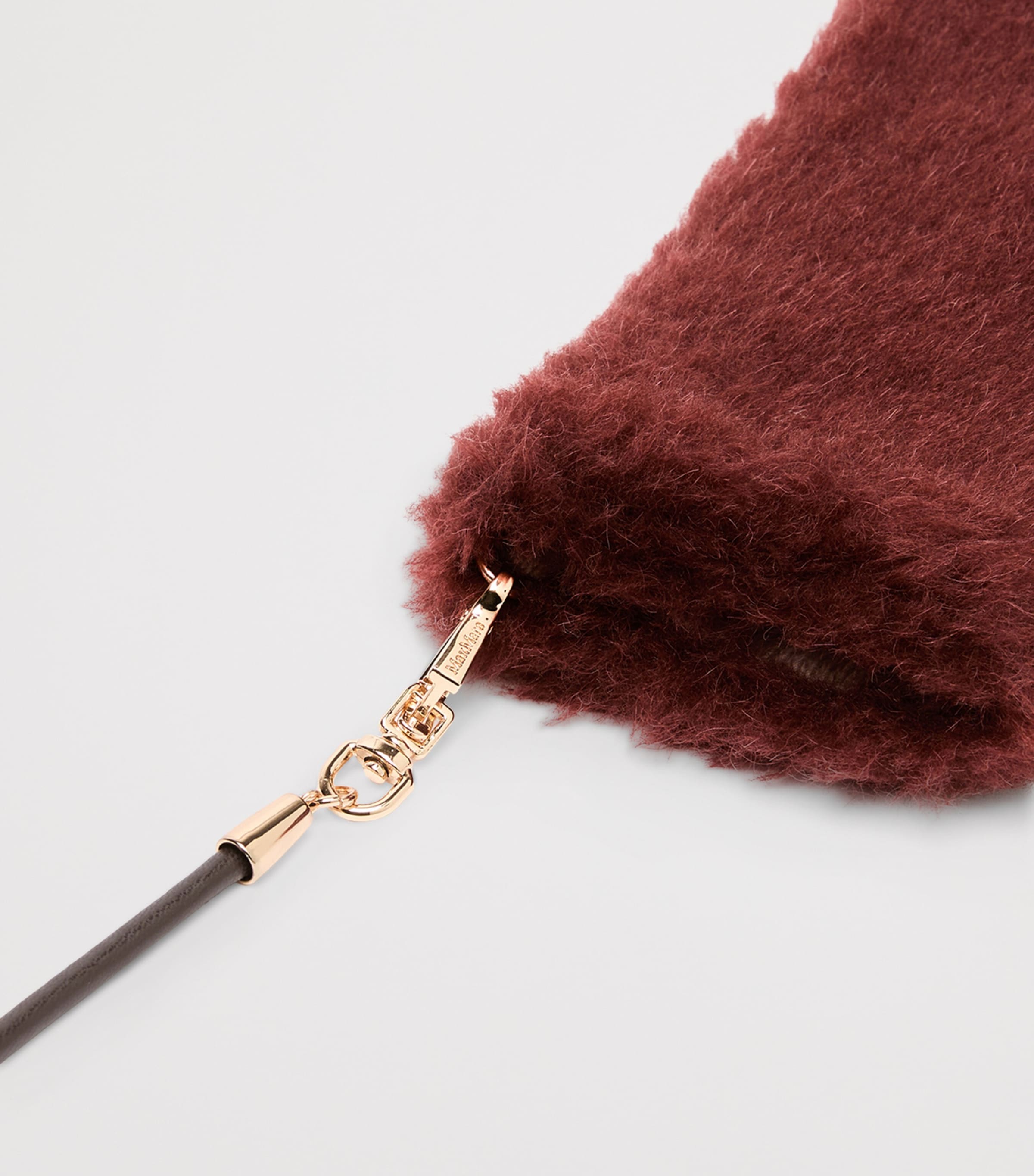 Max Mara Alpaca-Wool-Silk Mittens Rust Image 4