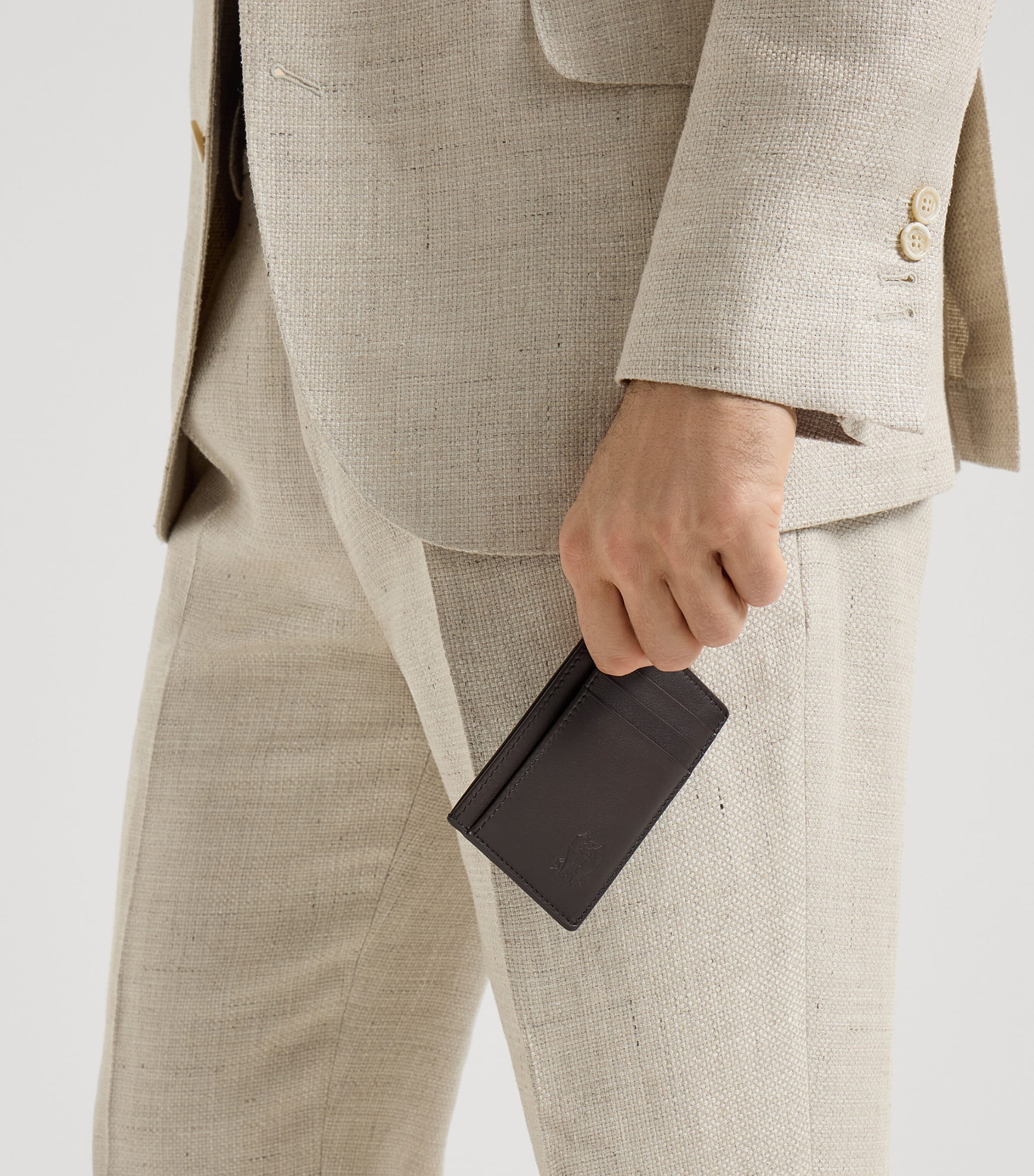 Brunello Cucinelli Leather Card Holder Image 4