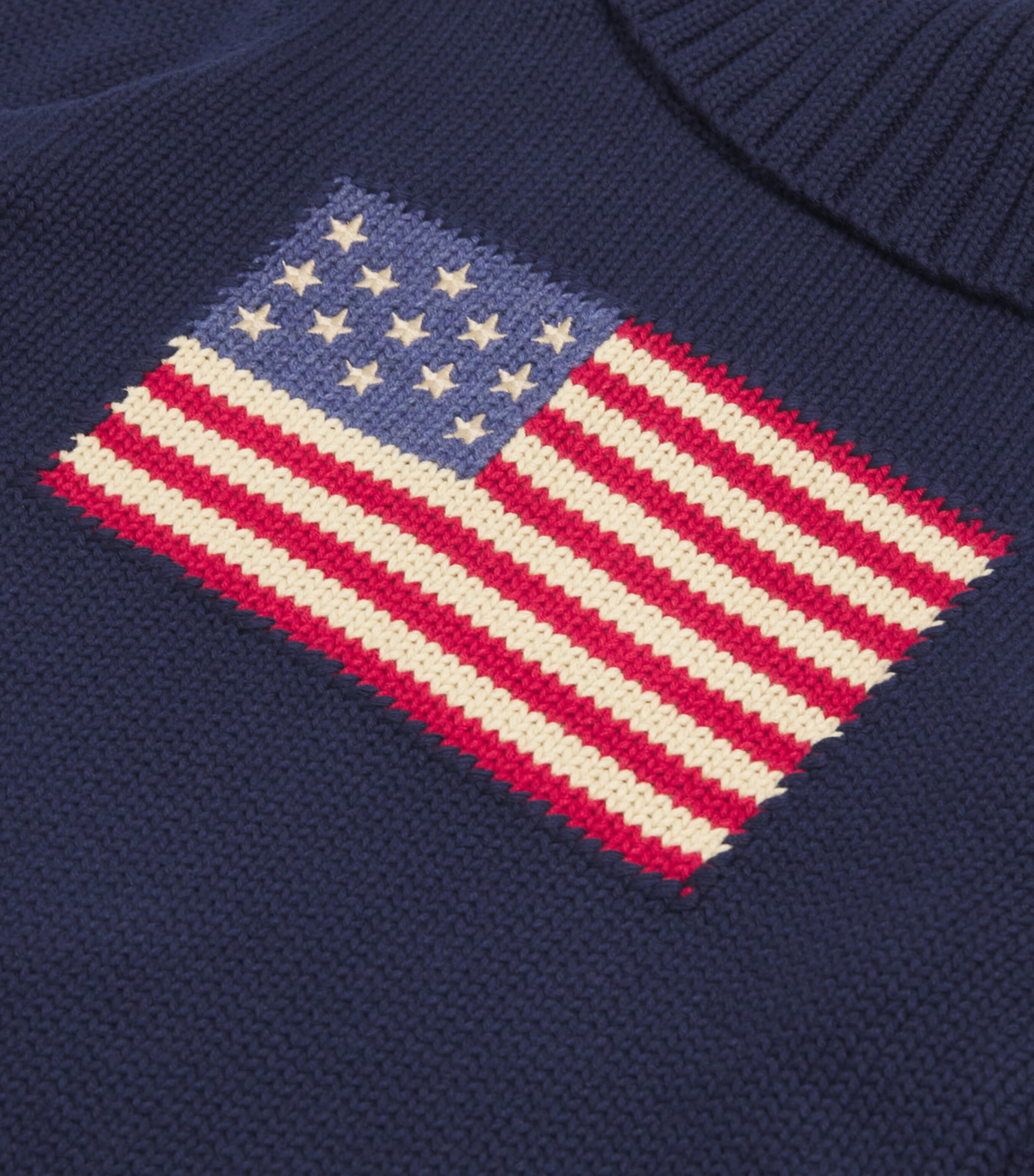 American Flag Sweater Dress (7-14 Years) NAVY Image 3
