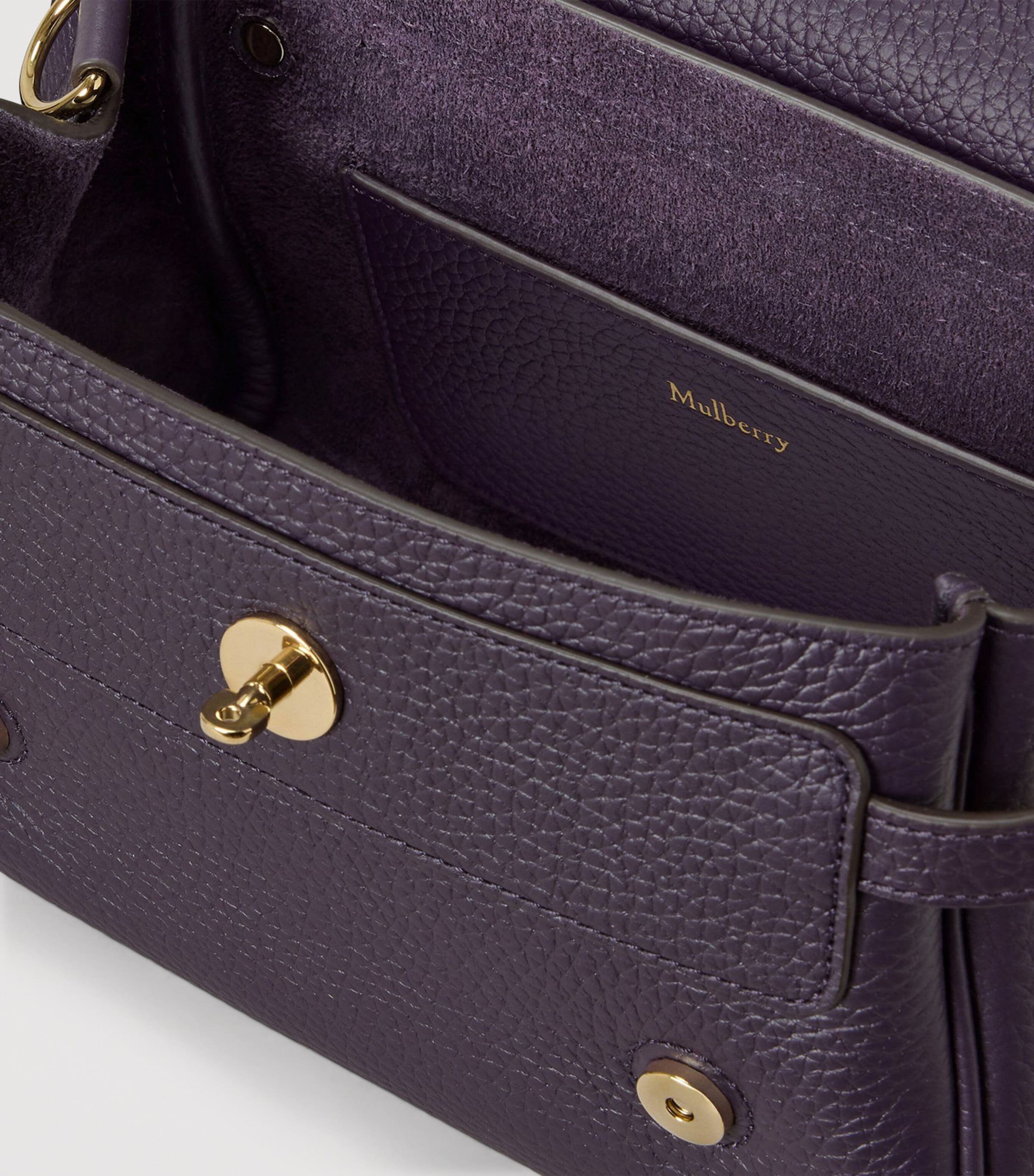 Mini Leather Alexa Cross-Body Bag DEEP AUBERGINE Image 4