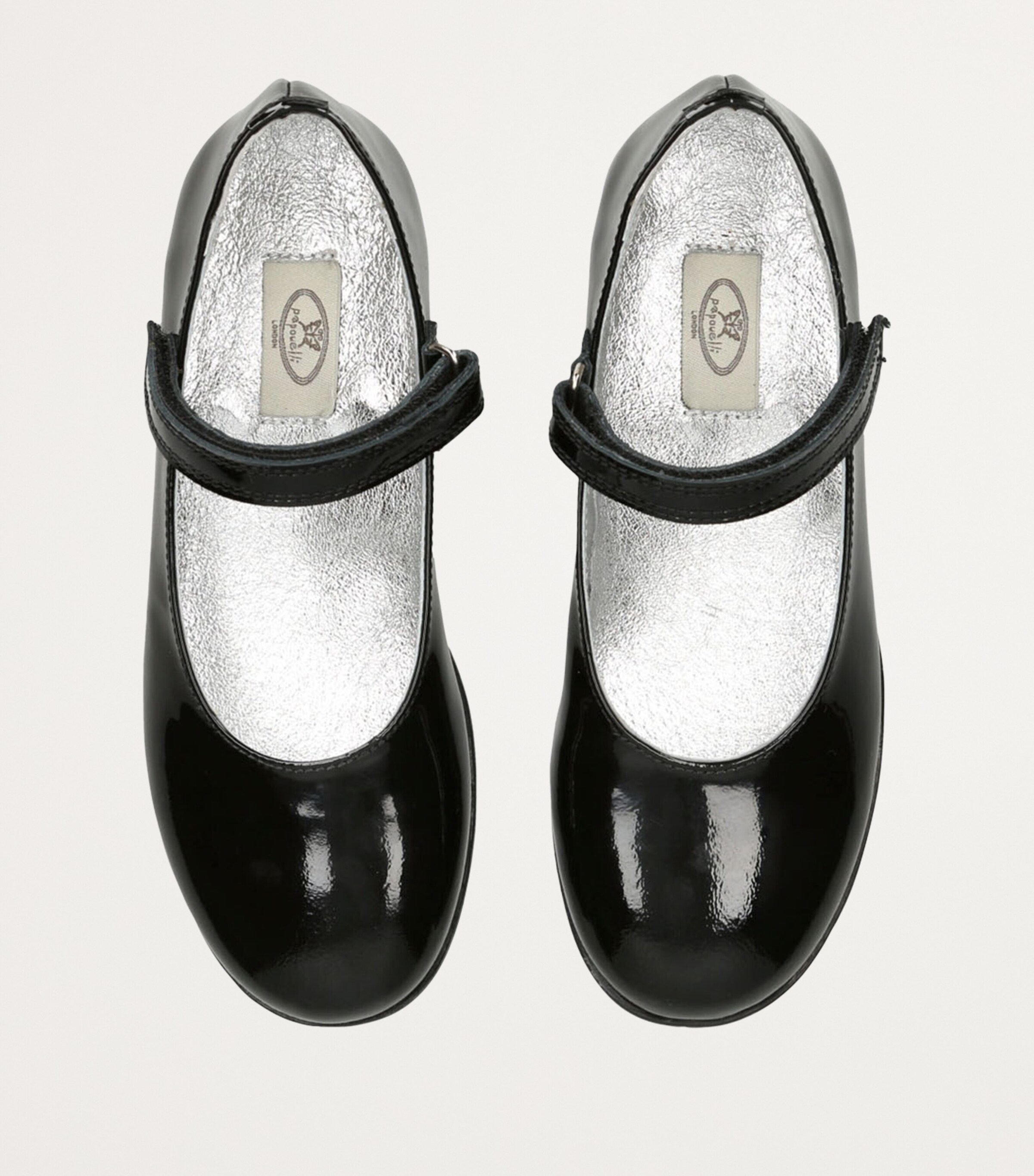 papouelli Patent Leather Evie Flats Black Image 4
