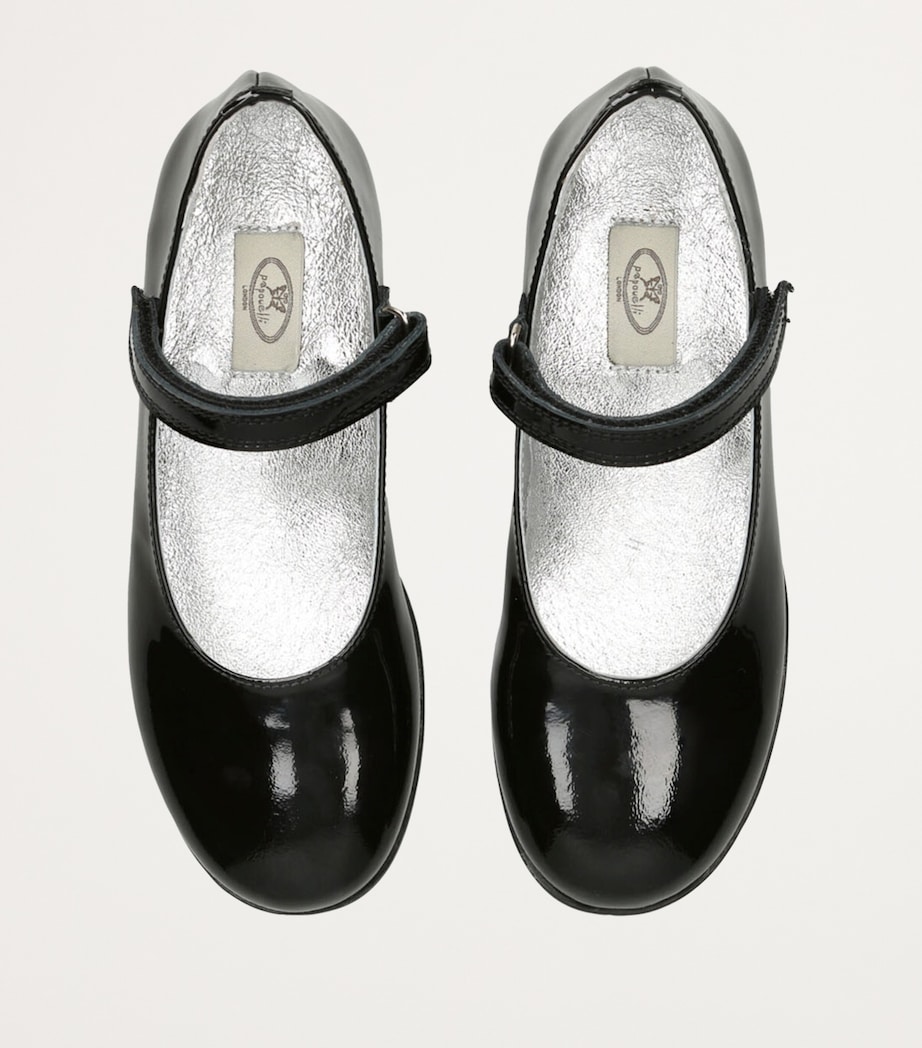 papouelli Patent Leather Evie Flats Black Image 4