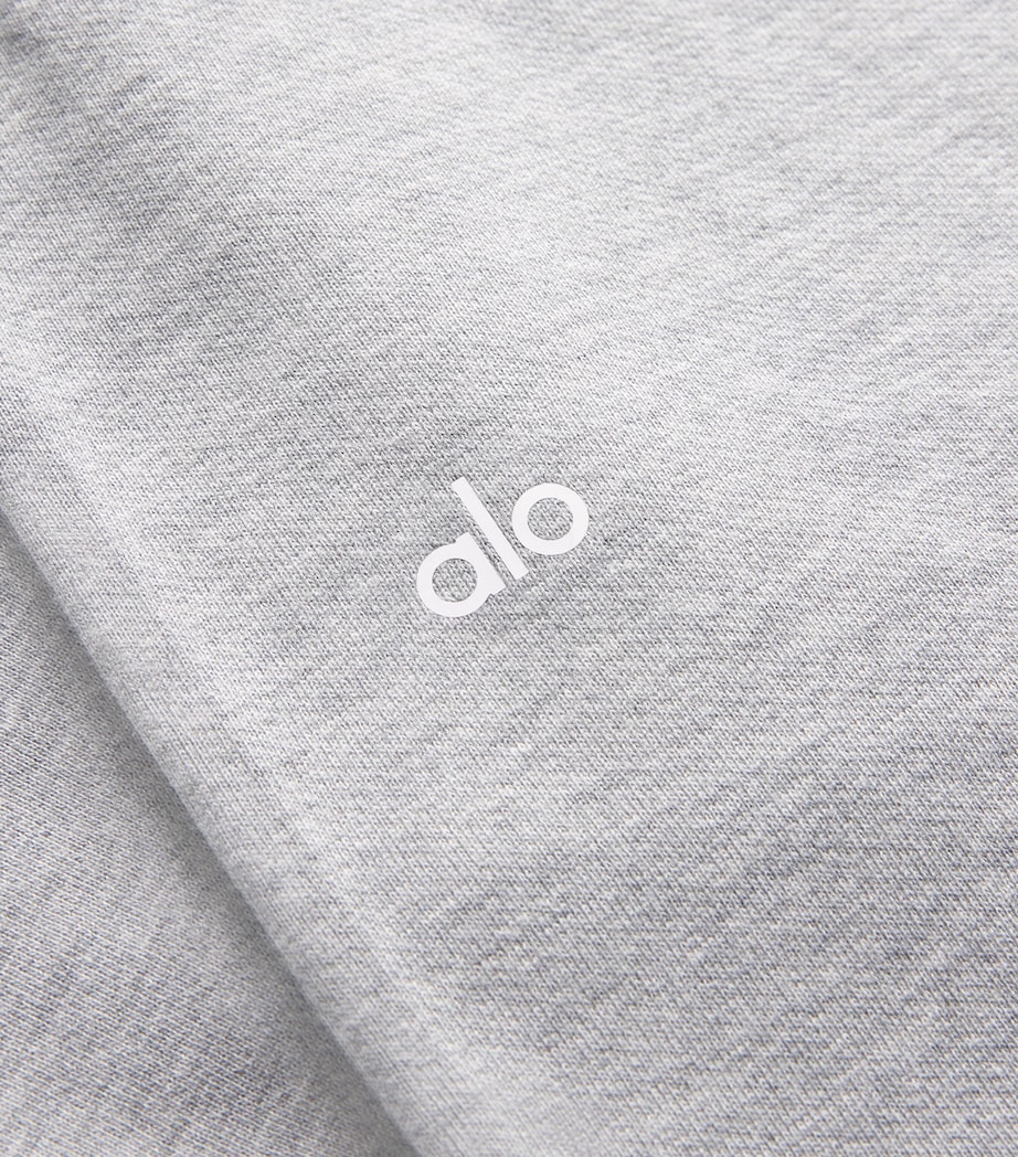 Alo Yoga Mens Cotton-Blend Chill Sweatpants Heather Grey Image 5