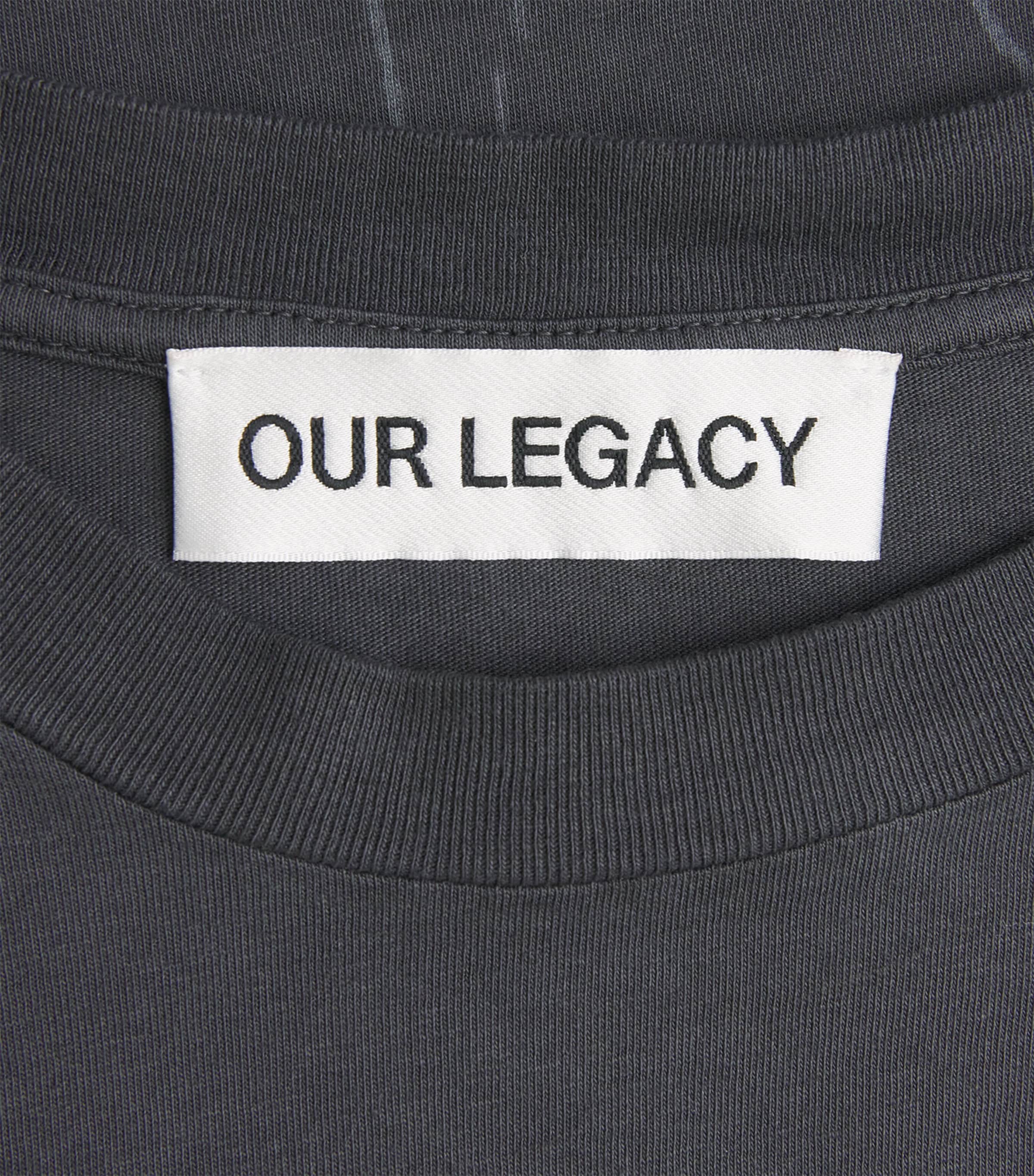 Our Legacy Mens Cotton Box Graphic T-Shirt Angry Fan Mail Print Image 6