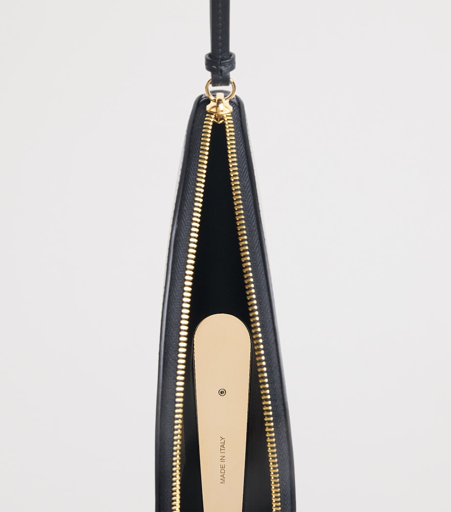Carolina Herrera Leather Consuelo Clutch Bag Black Image 5