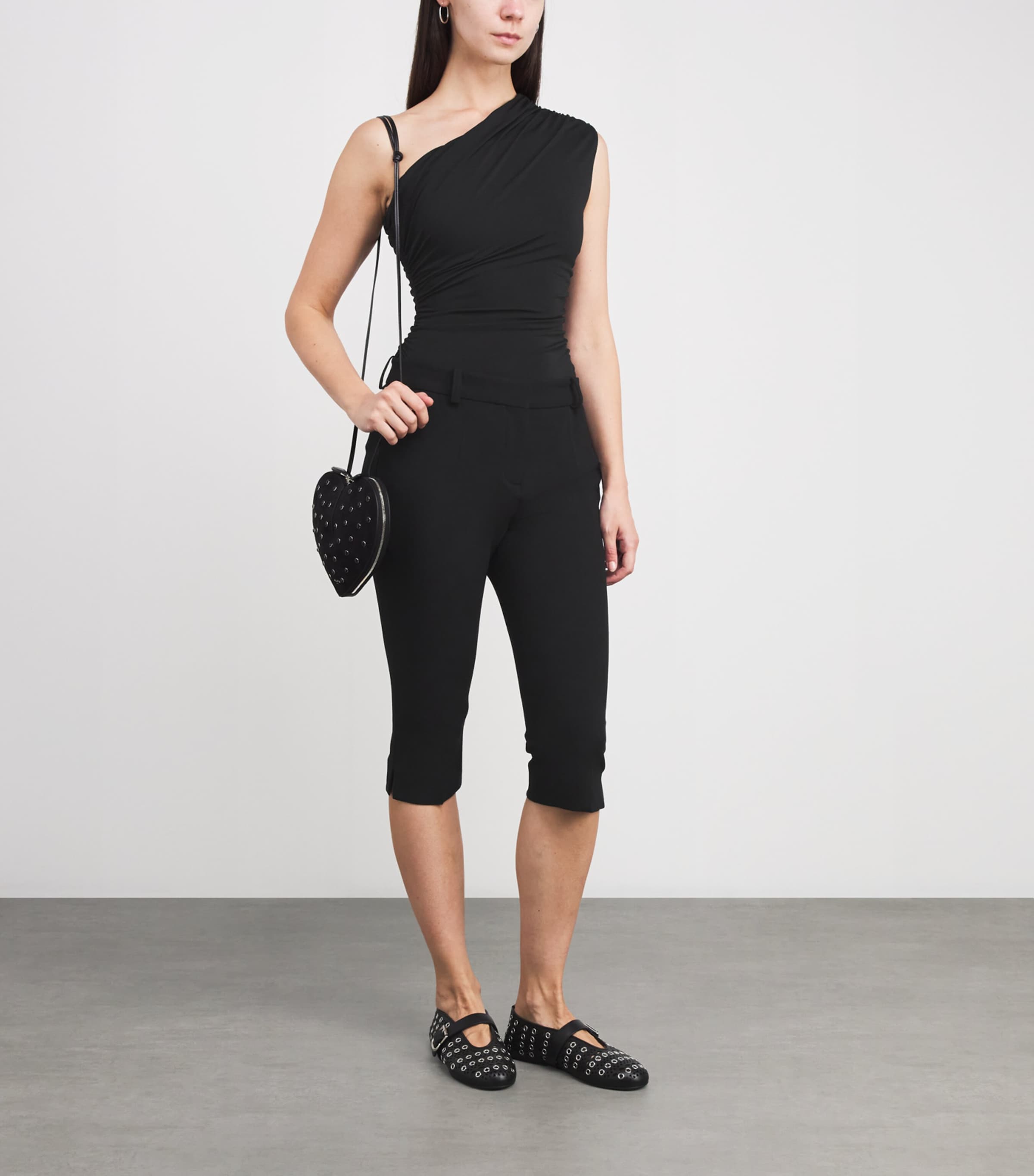 One-Shoulder Bodysuit BLACK Image 2
