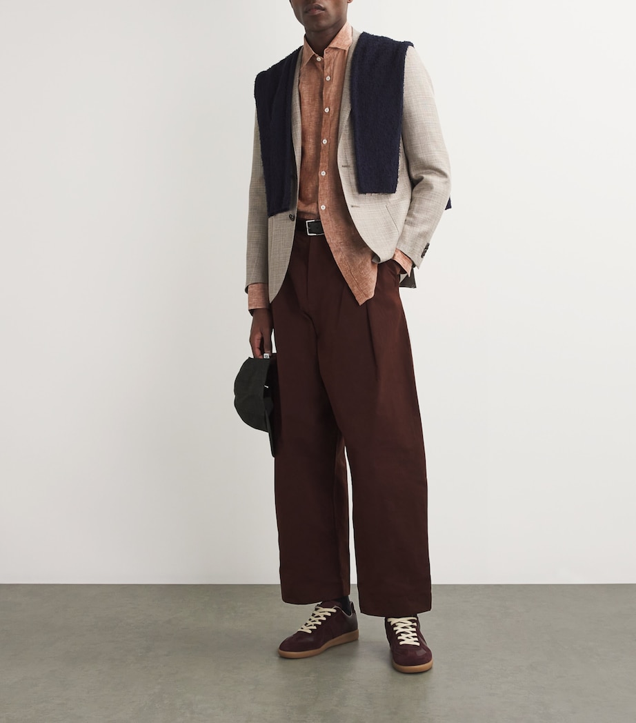 Canali Mens Linen Shirt Image 2