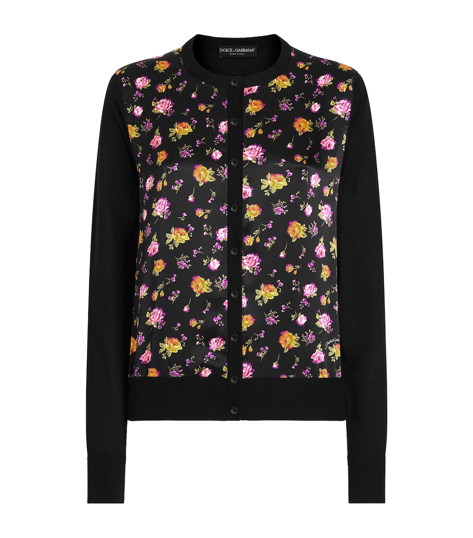 Silk Floral Cardigan HN5XRROSEMAZZO Image 1