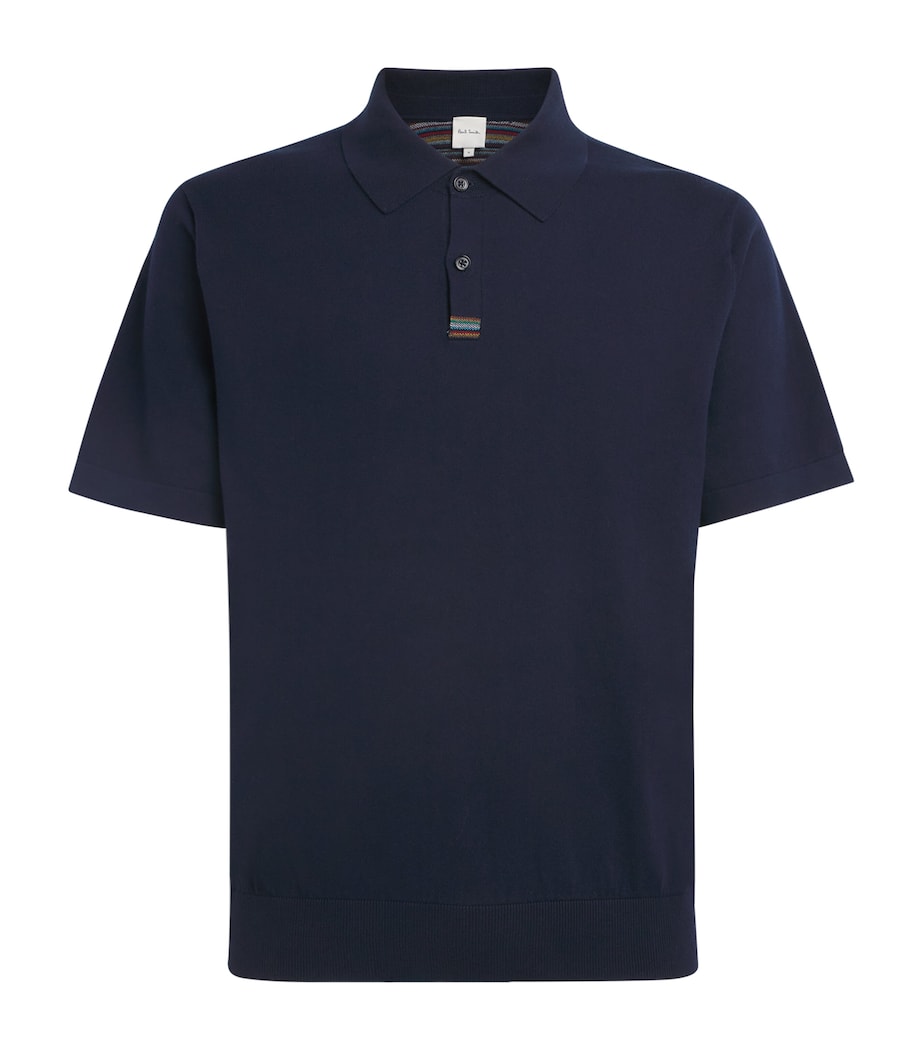 Paul Smith Mens Cotton Artist Stripe Polo Shirt Image 1