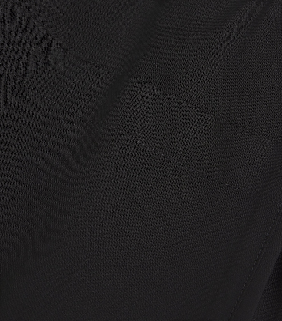 Virgin Wool Drawstring Trousers 590 NERO Image 5