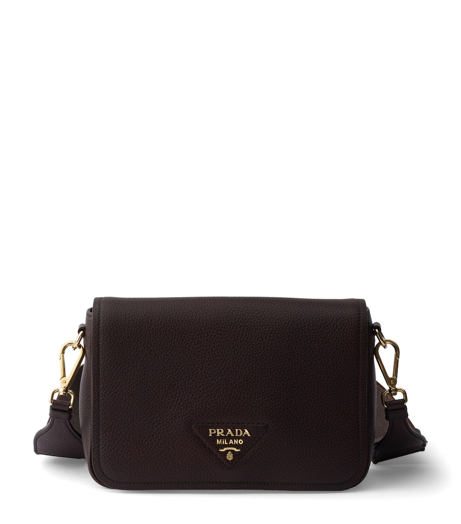 Prada Leather Cross-Body Bag Brown Image 1