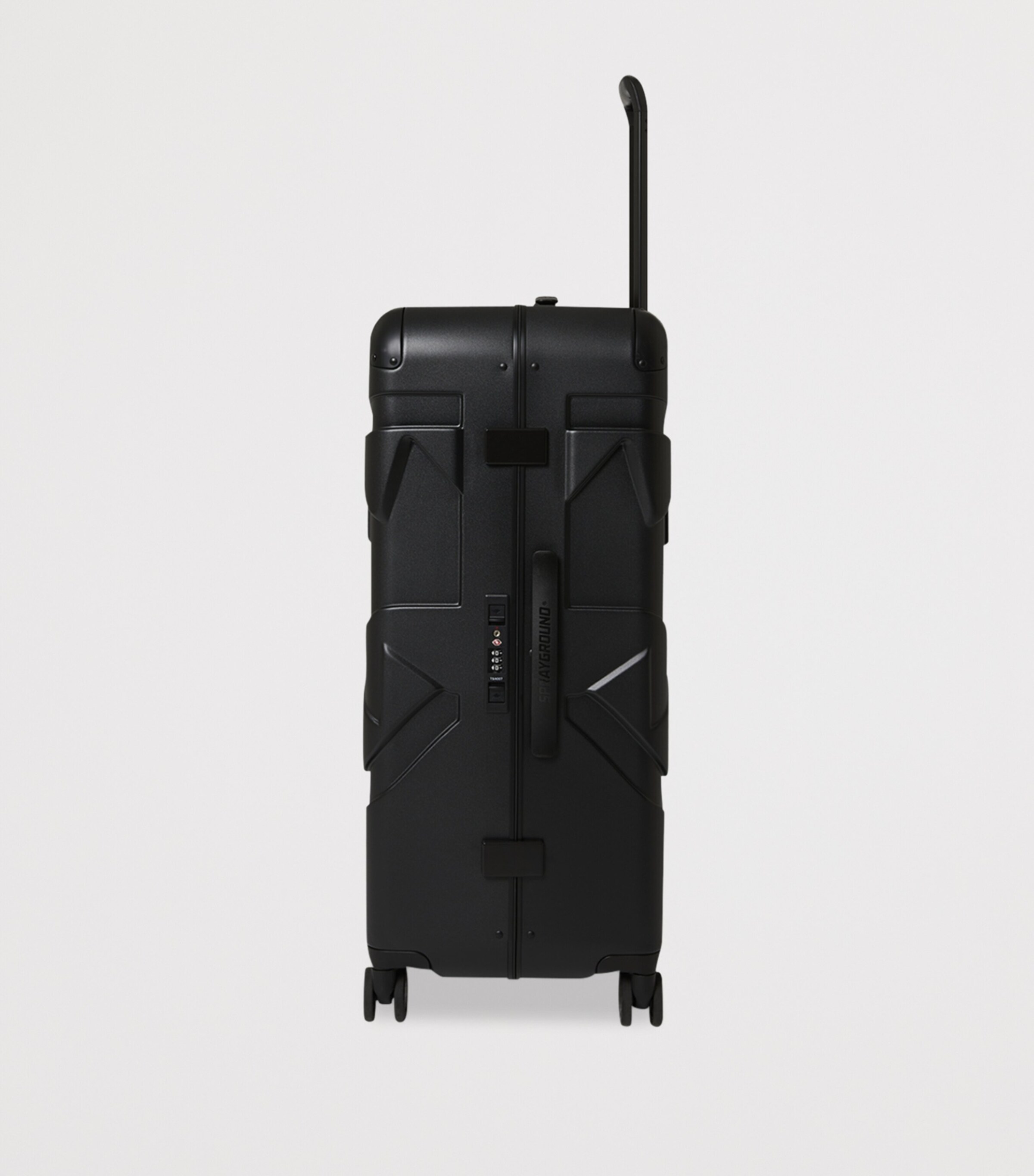 Embossed Check-In Suitcase (79cm) BLACK Image 3