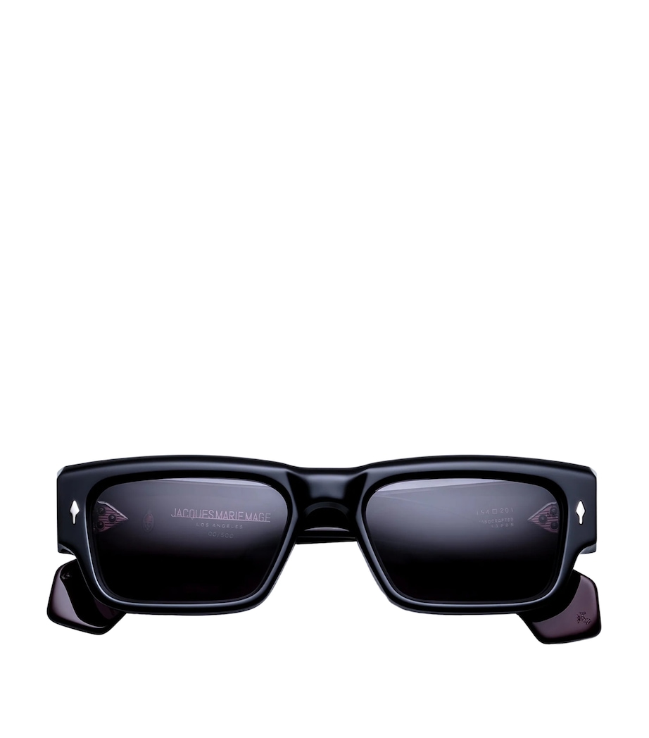 Jacques Marie Mage Engel Rectangular Sunglasses Bloodstone Image 1