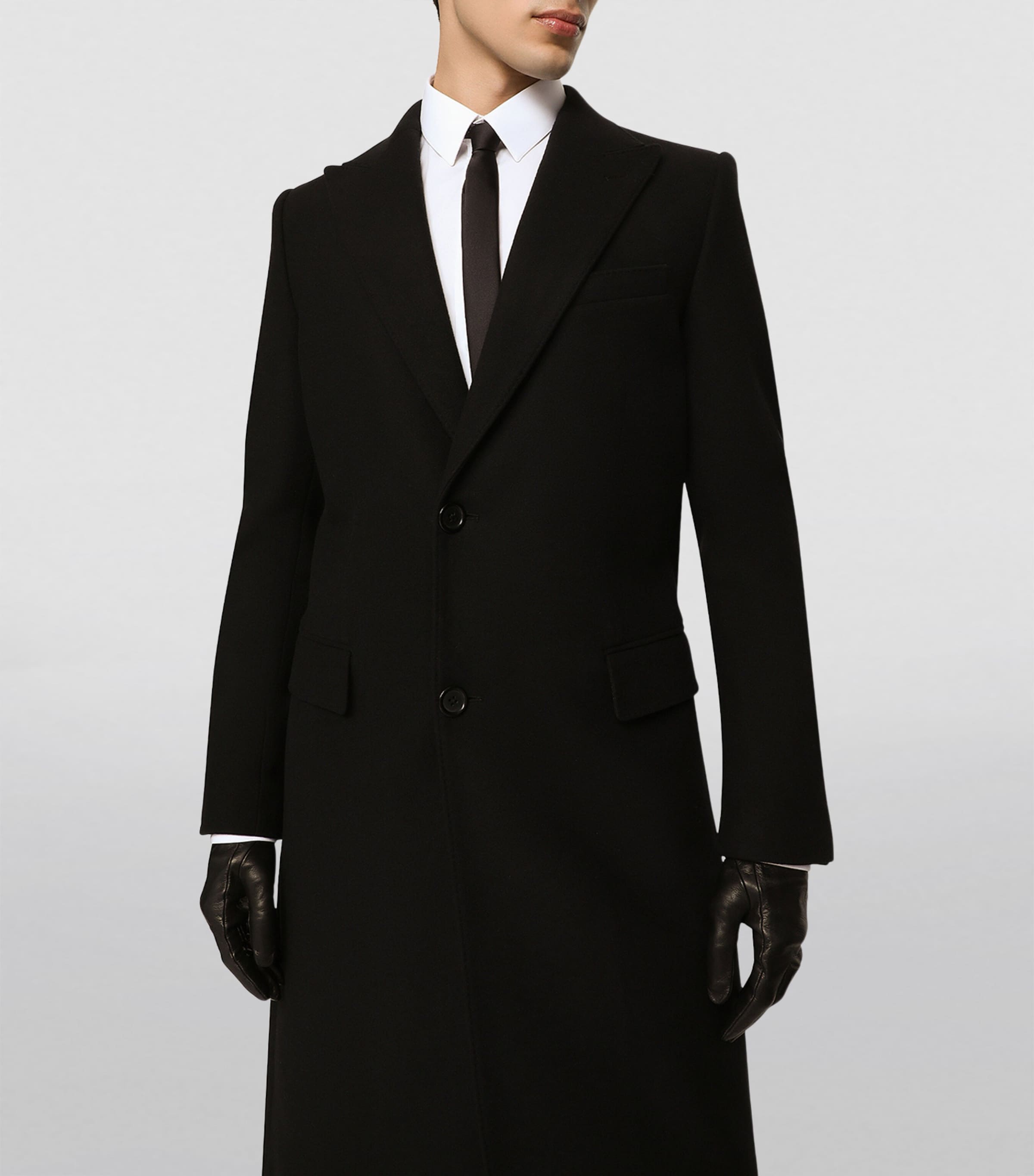 Wool Coat N0000-BLACK Image 3