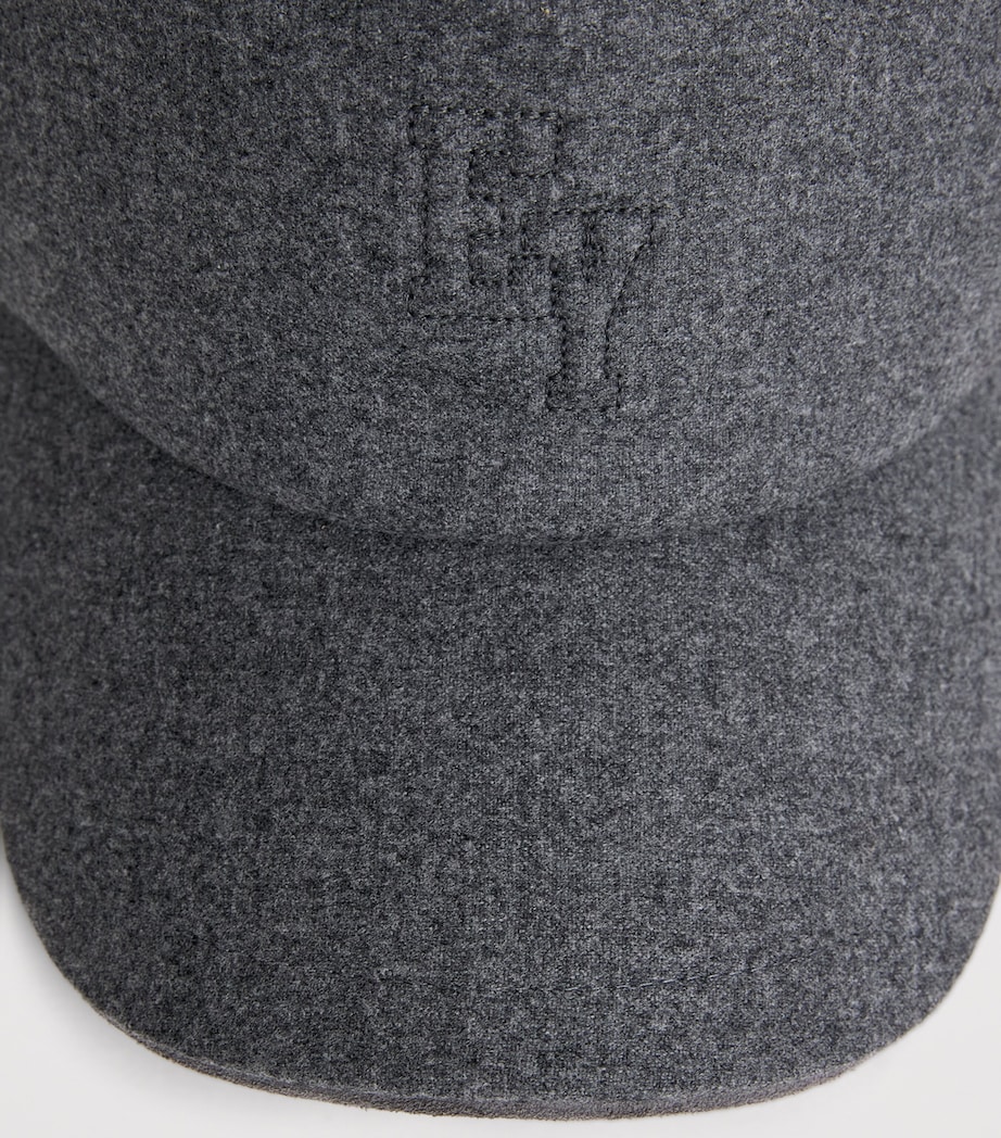 Eleventy Wool-Blend Baseball Logo Cap Gr Medio E Gr Medio Image 4