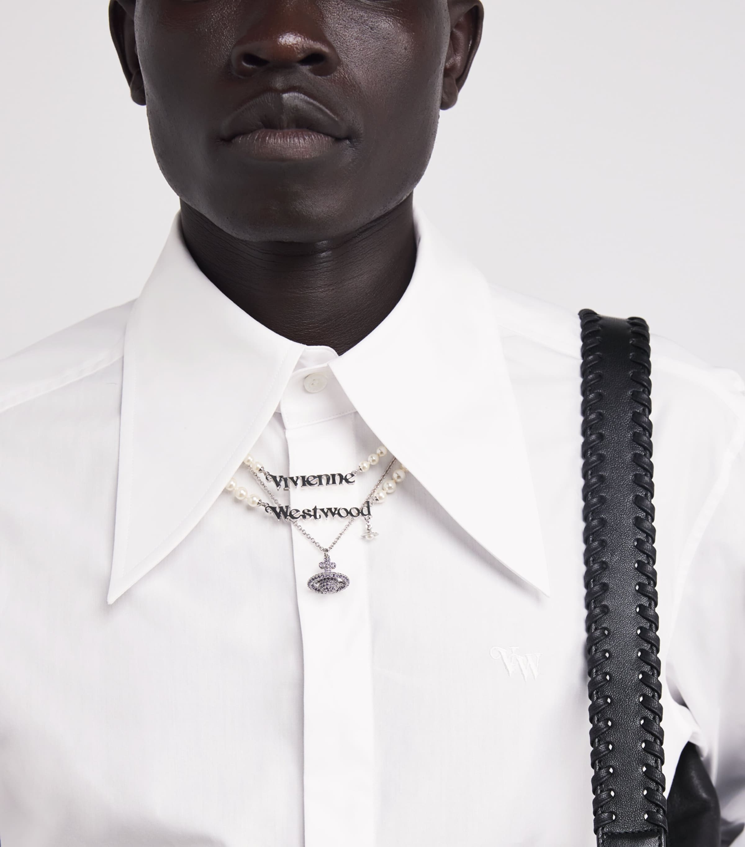 Cotton Tuxedo Shirt A401 WHITE Image 6